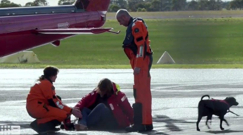 Willi Fantom and his dog Captain Mischief were rescued after Willi's yacht ran aground off the South Australian coast.