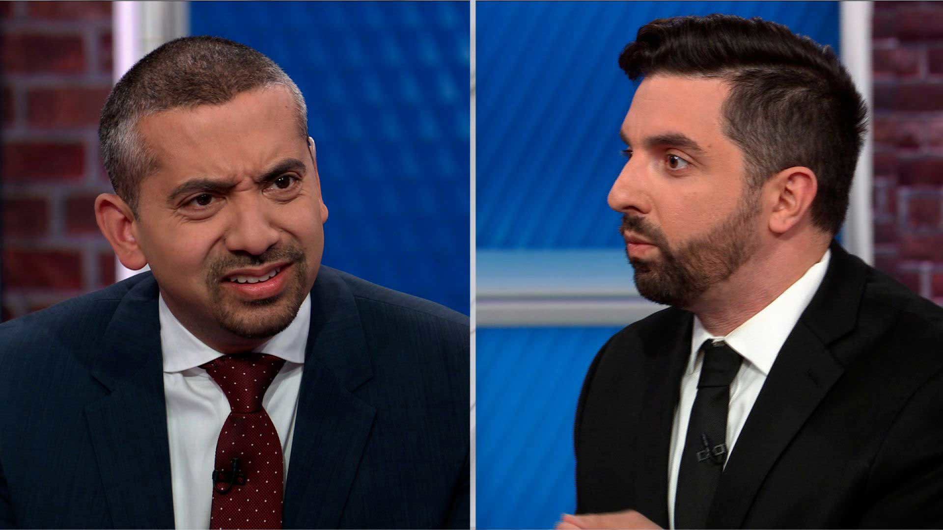 Mehdi Hasan, left, and Ryan Girdusky appear on "CNN NewsNight."