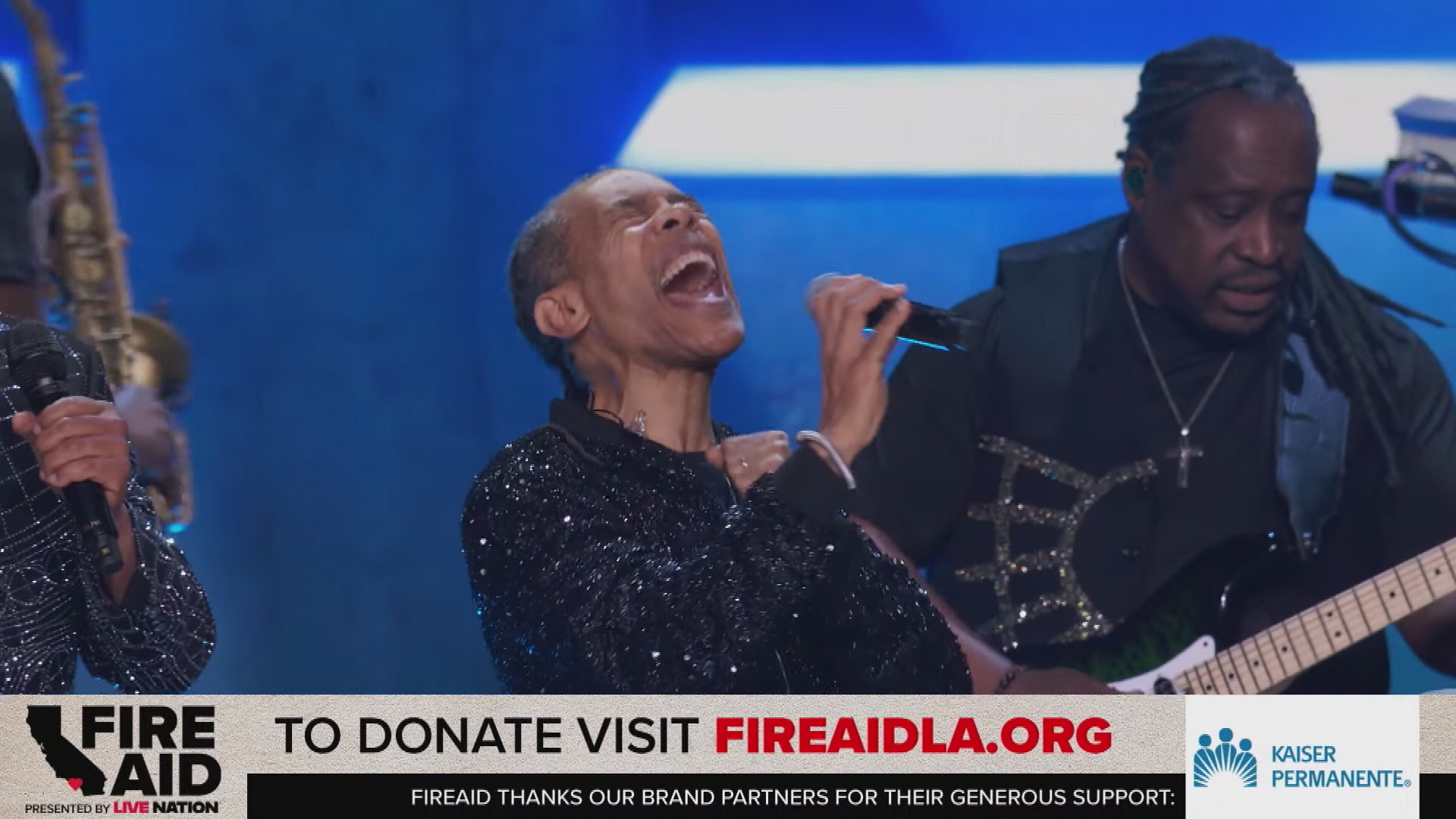 Earth, Wind & Fire perform at FireAid LA Benefit concert