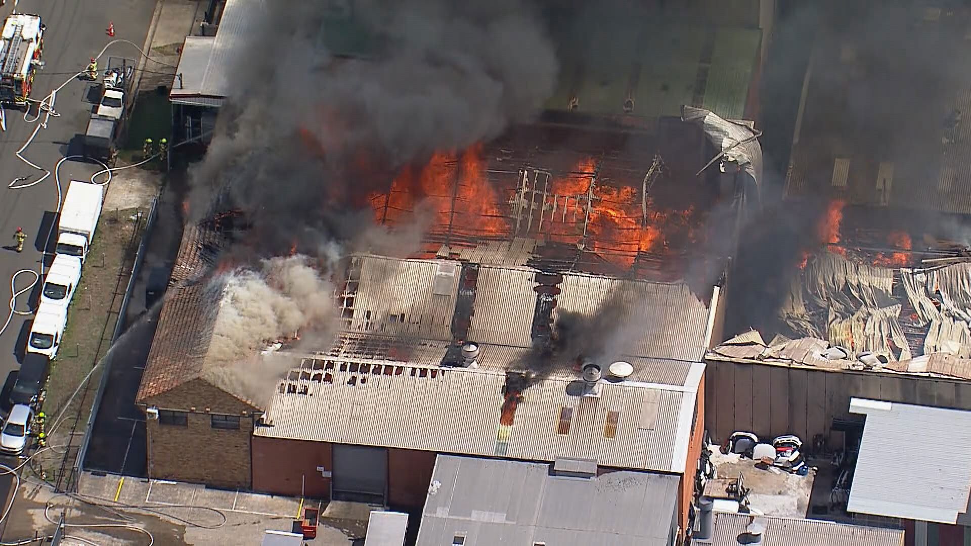 Firefighters are at the scene of a factory fire in Sydney's west.