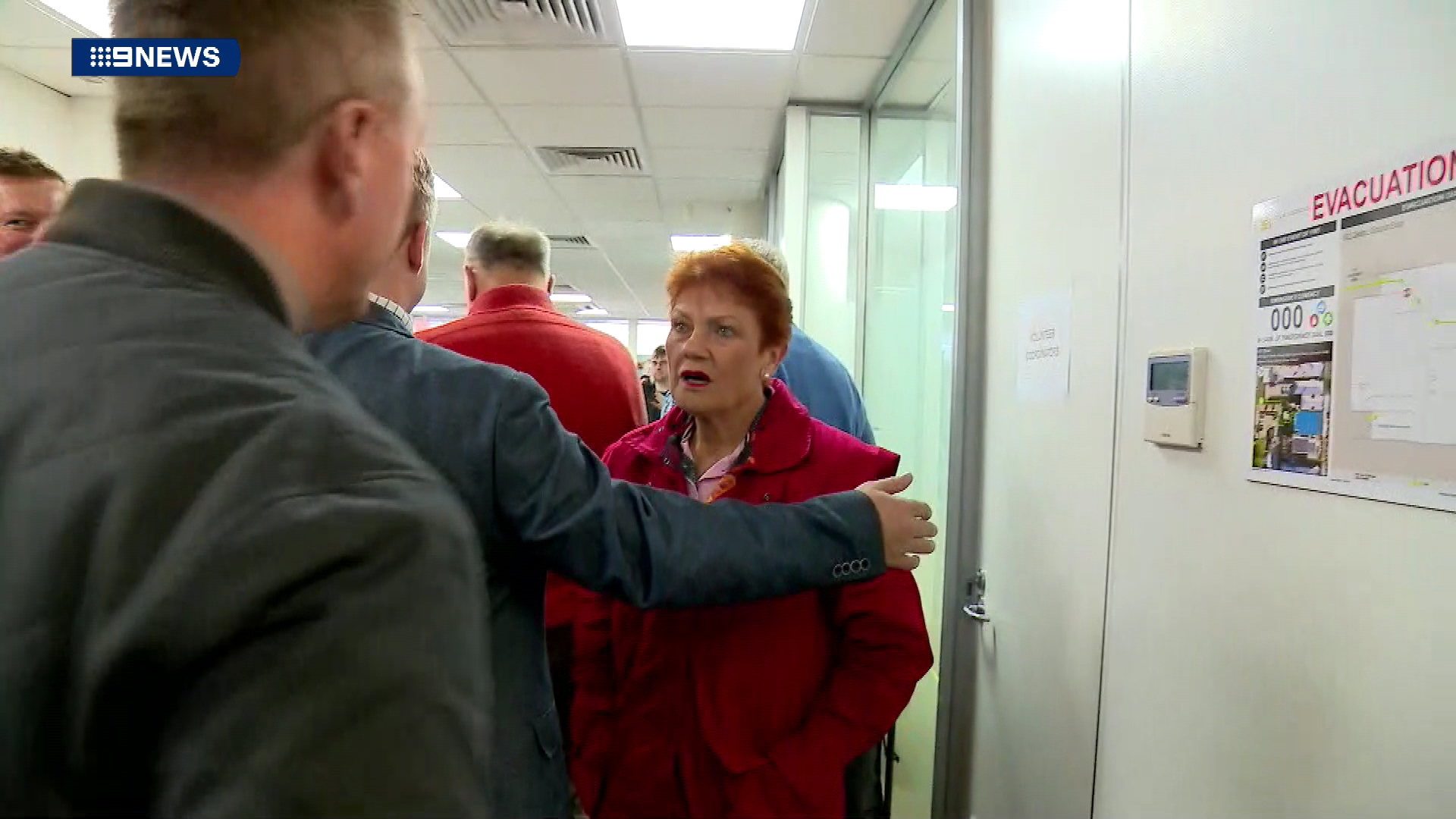 Pauline Hanson was seen questioning their removal. 