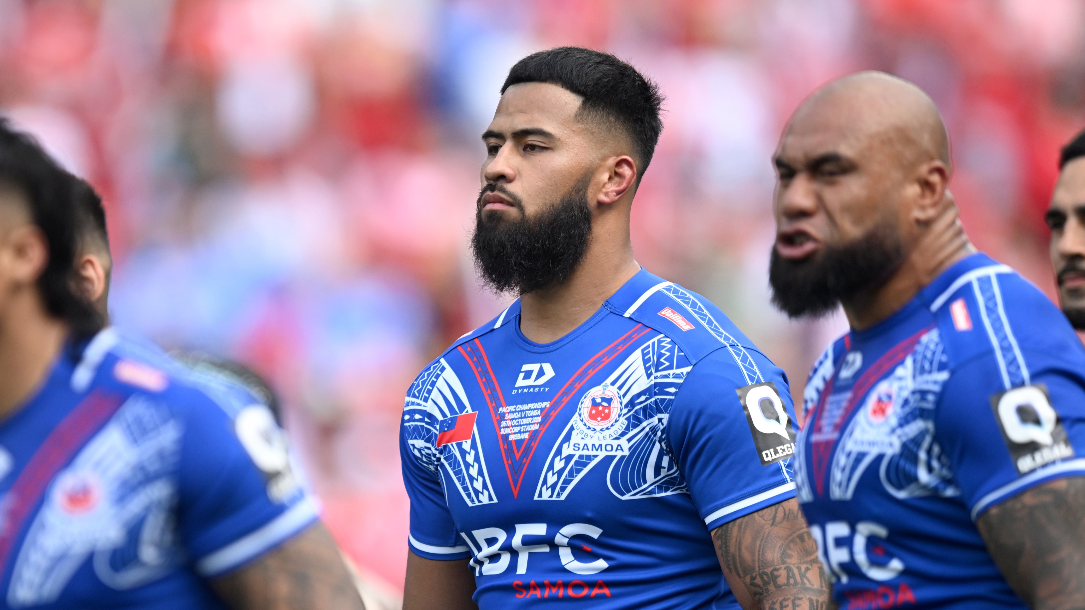 Payne Haas in action for Samoa.