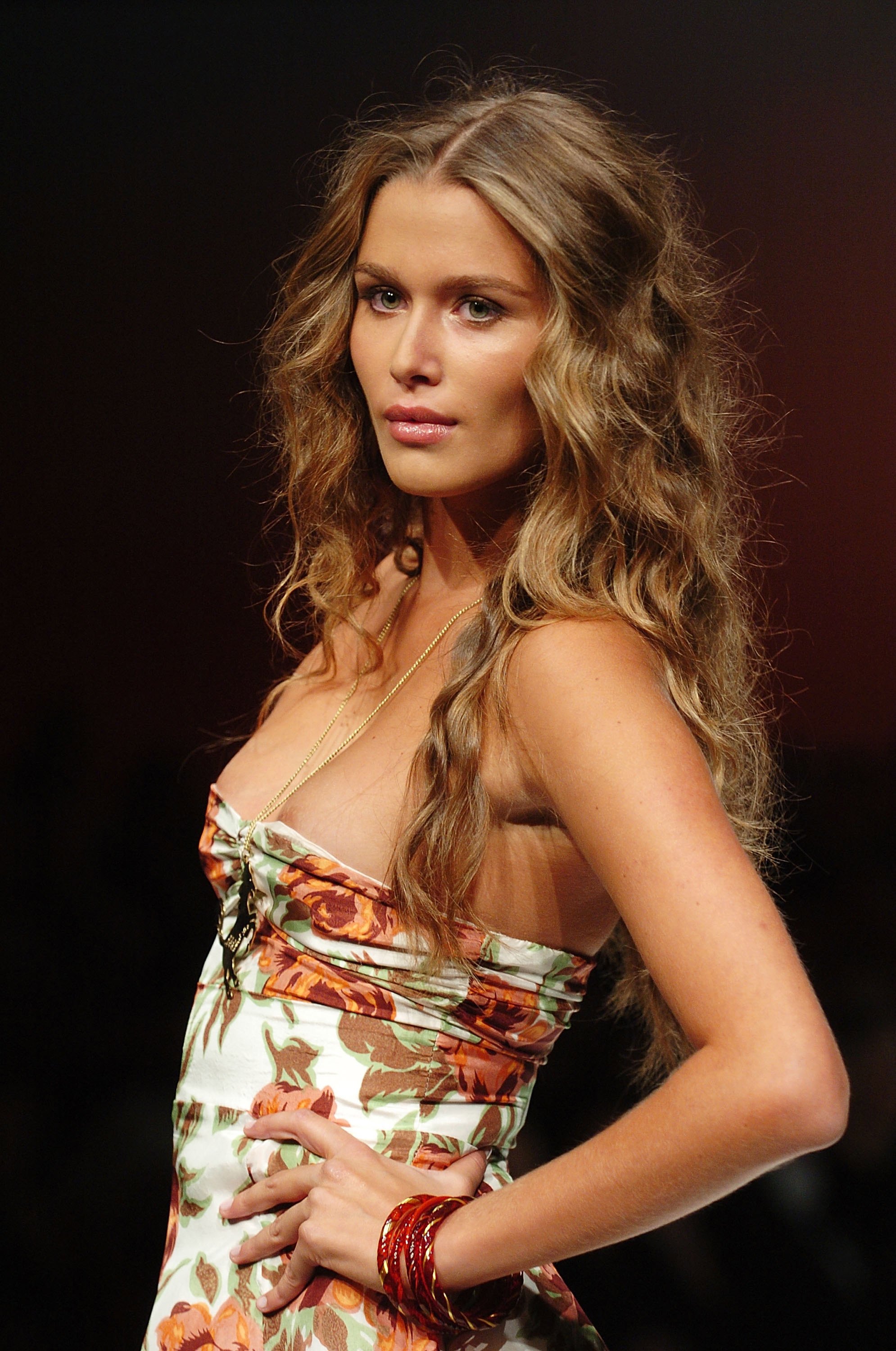 Cheyenne Tozzi walks on the catwalk during the Valerija Collection show during the Mercedes Australian Fashion Week on April 26, 2006 in Sydney, Australia. 