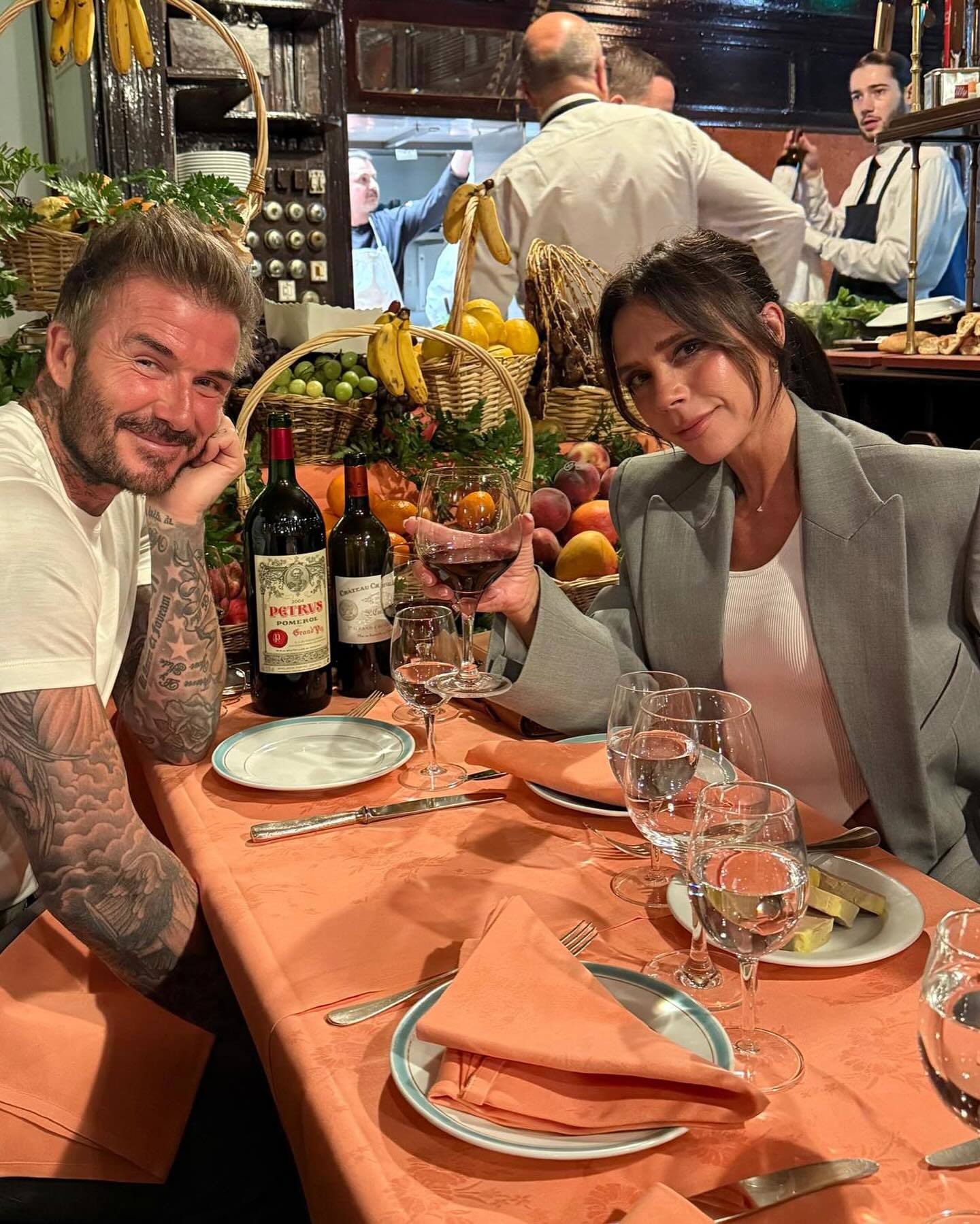 David Beckham and Victoria Beckham