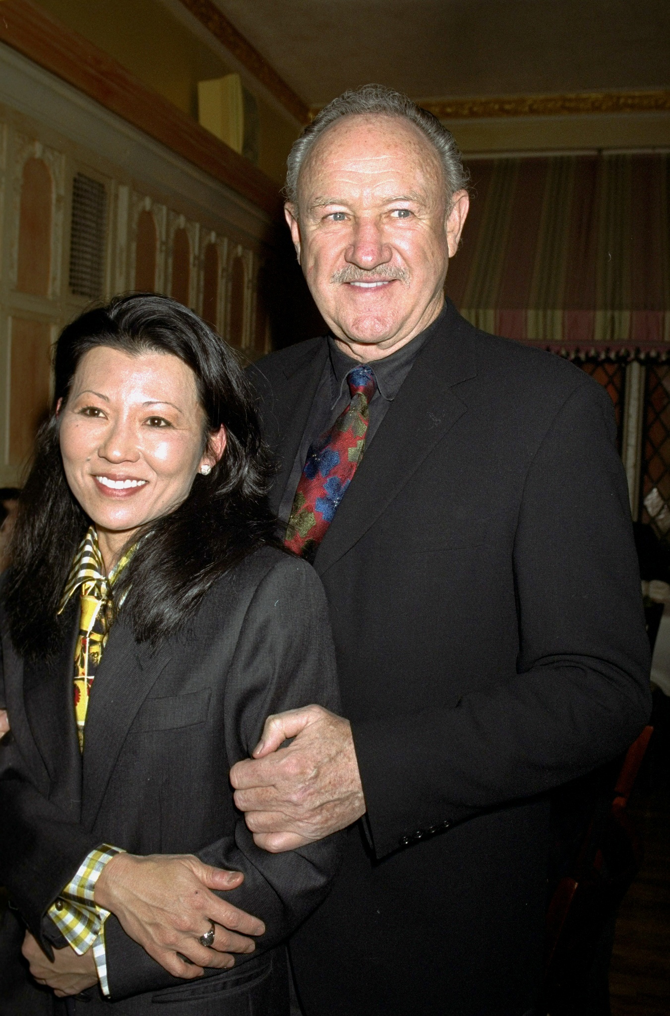 Actor Gene Hackman with wife Betsy Arakawa 