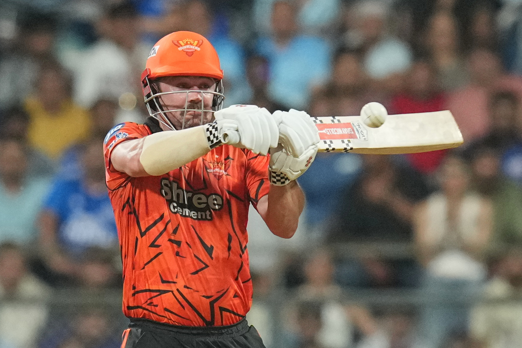Sunrisers Hyderabad's Travis Head plays a shot.