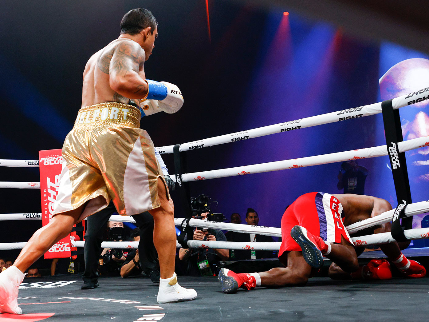 Evander Holyfield and Vitor Belfort