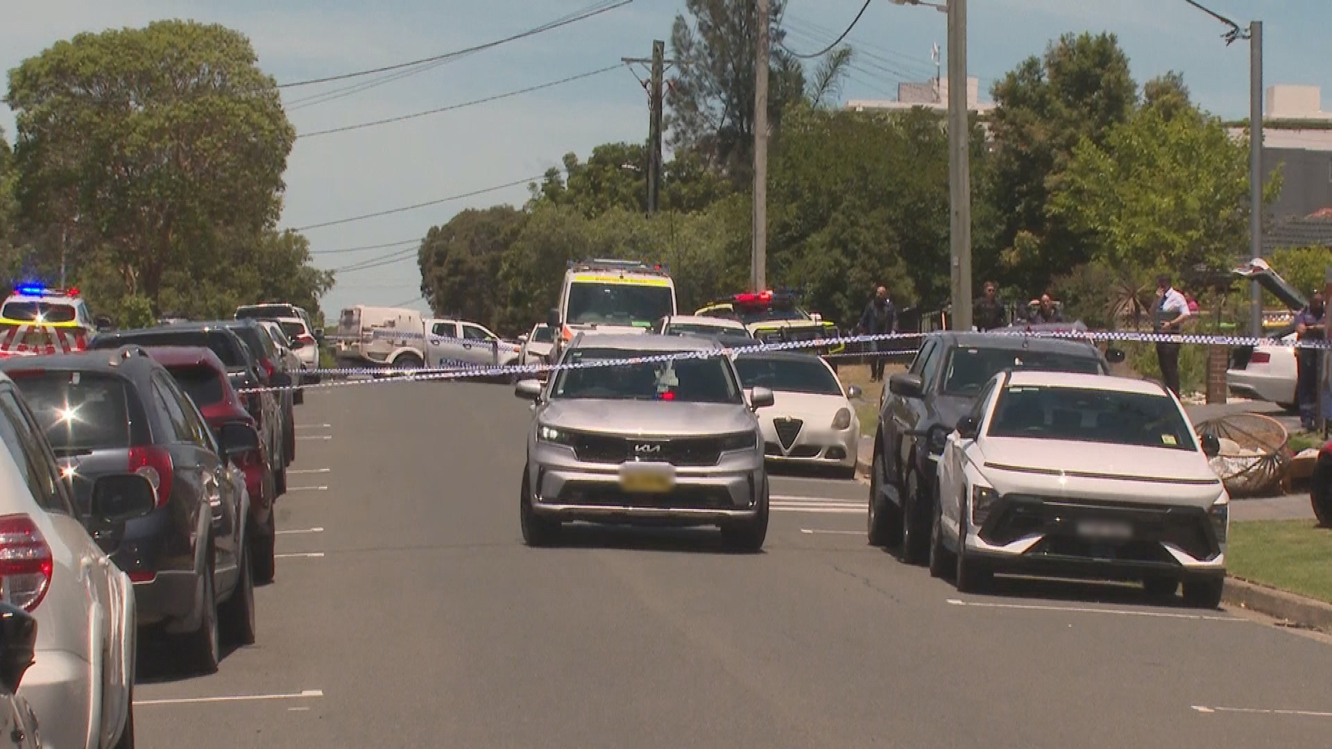 The man was treated by paramedics but died at the scene. 