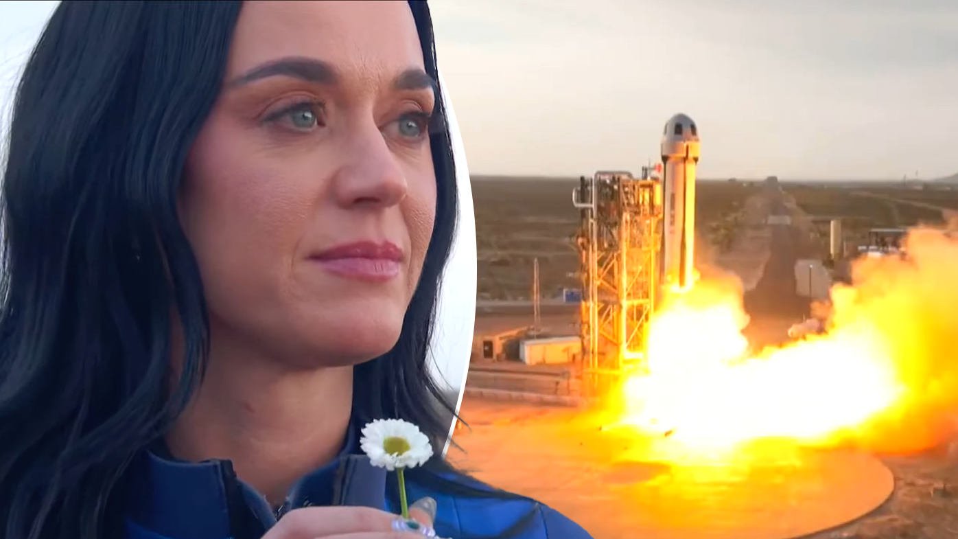 Katy Perry blasts off on all-women spaceflight on Blue Origin rocket
