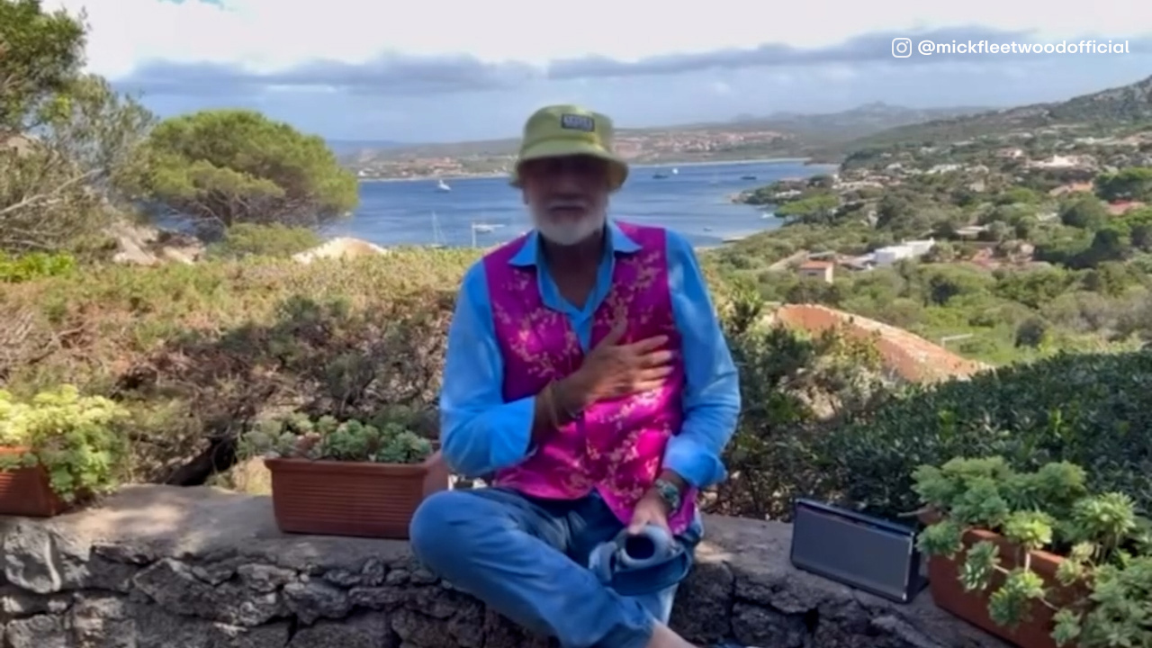 Mick Fleetwood listening to Frozen Love by Nicks Buckingham