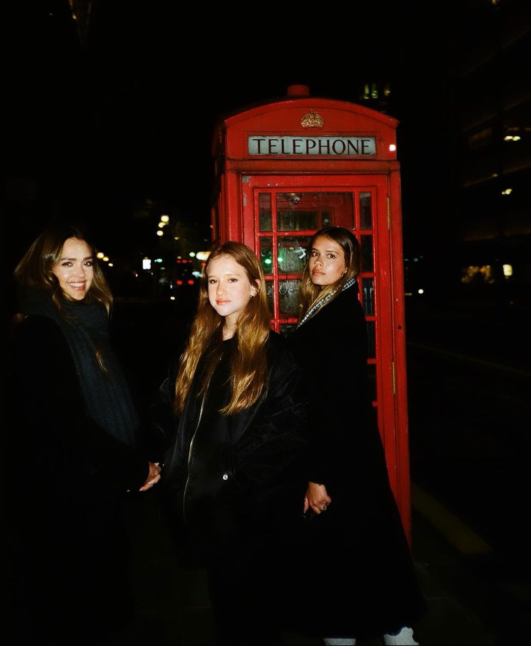 Jessica Alba and daughters Haven Garner and Honor Marie take a trip to London for Spring Break