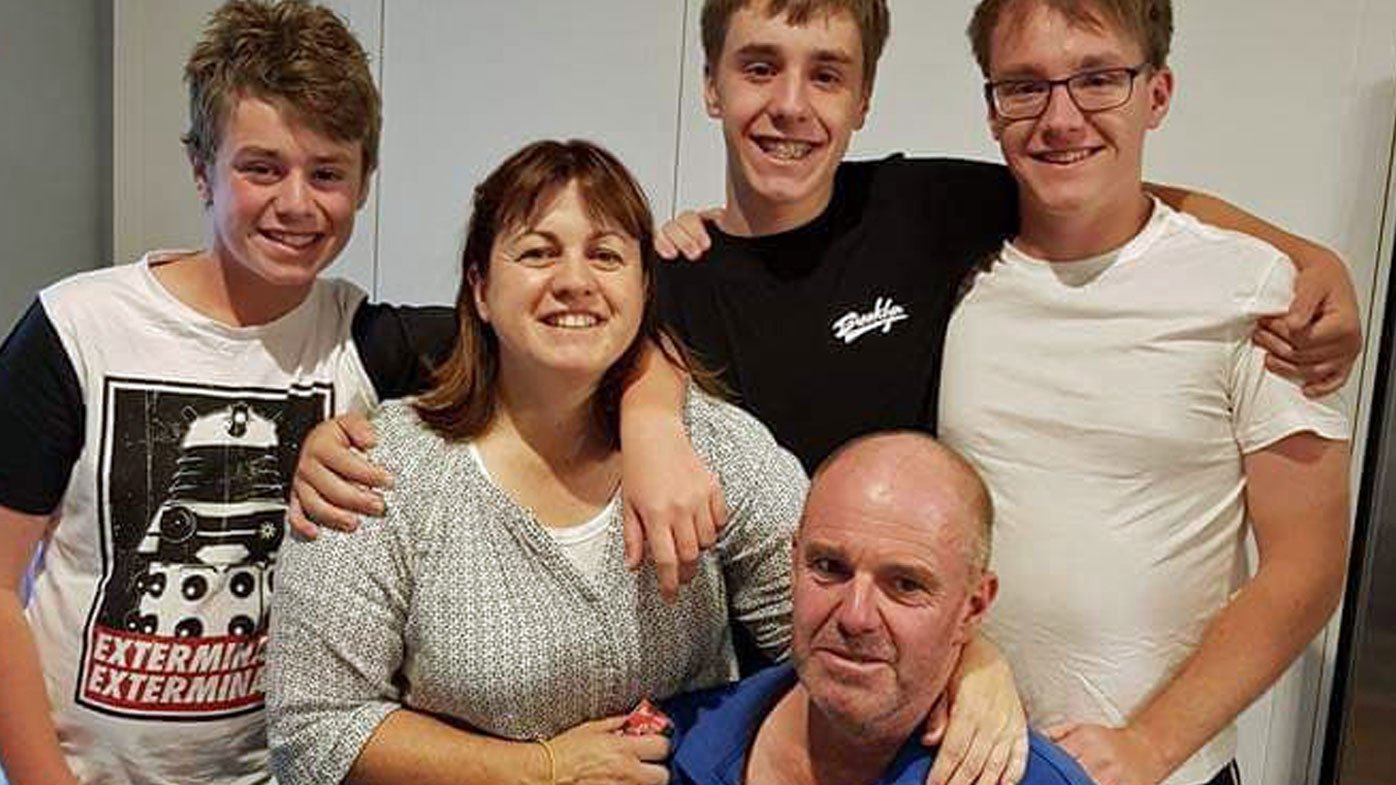 Steve Dalitz (bottom right) with his family.