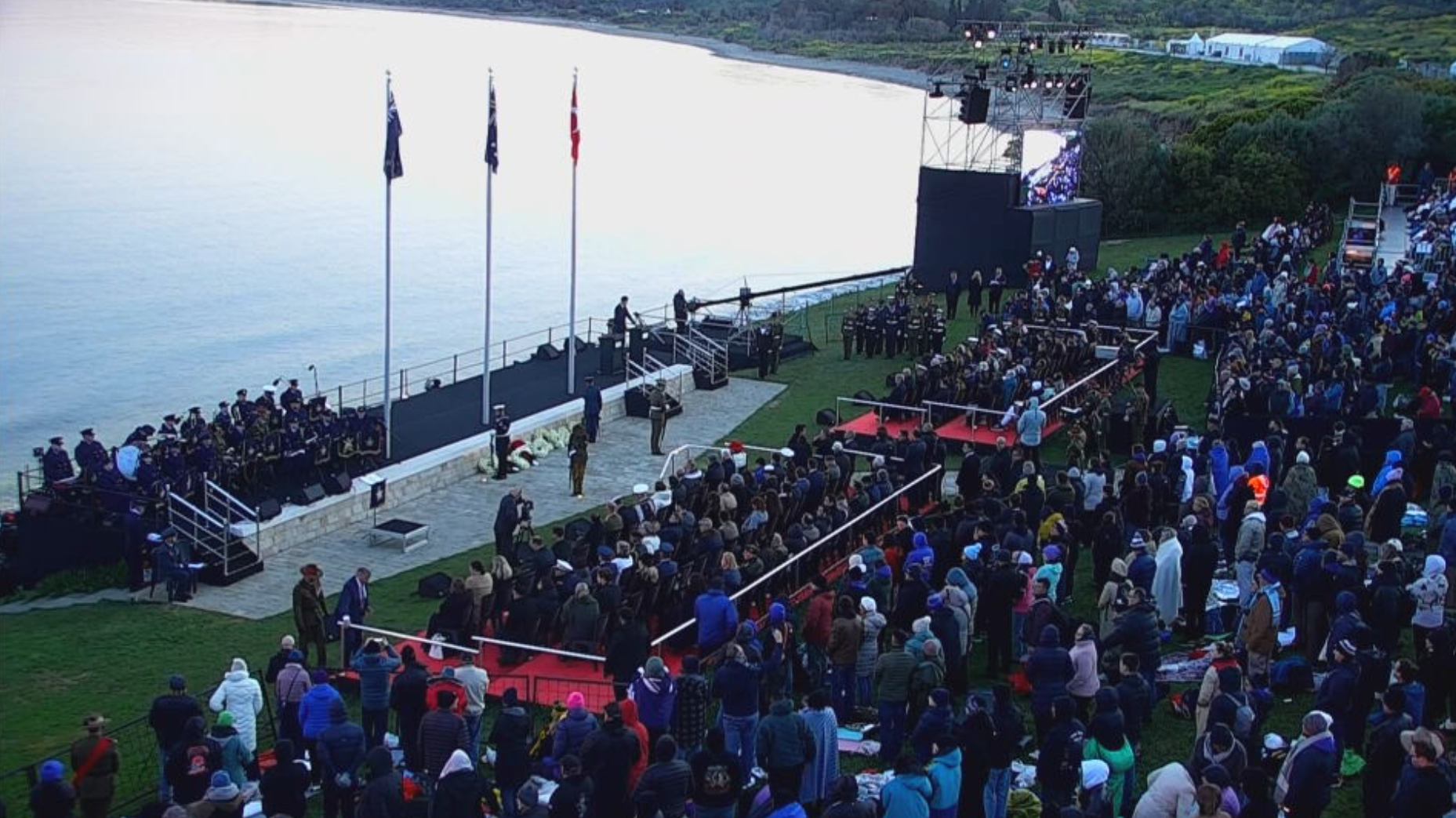 Dawn Service at Gallipoli for Anzac Day 2026