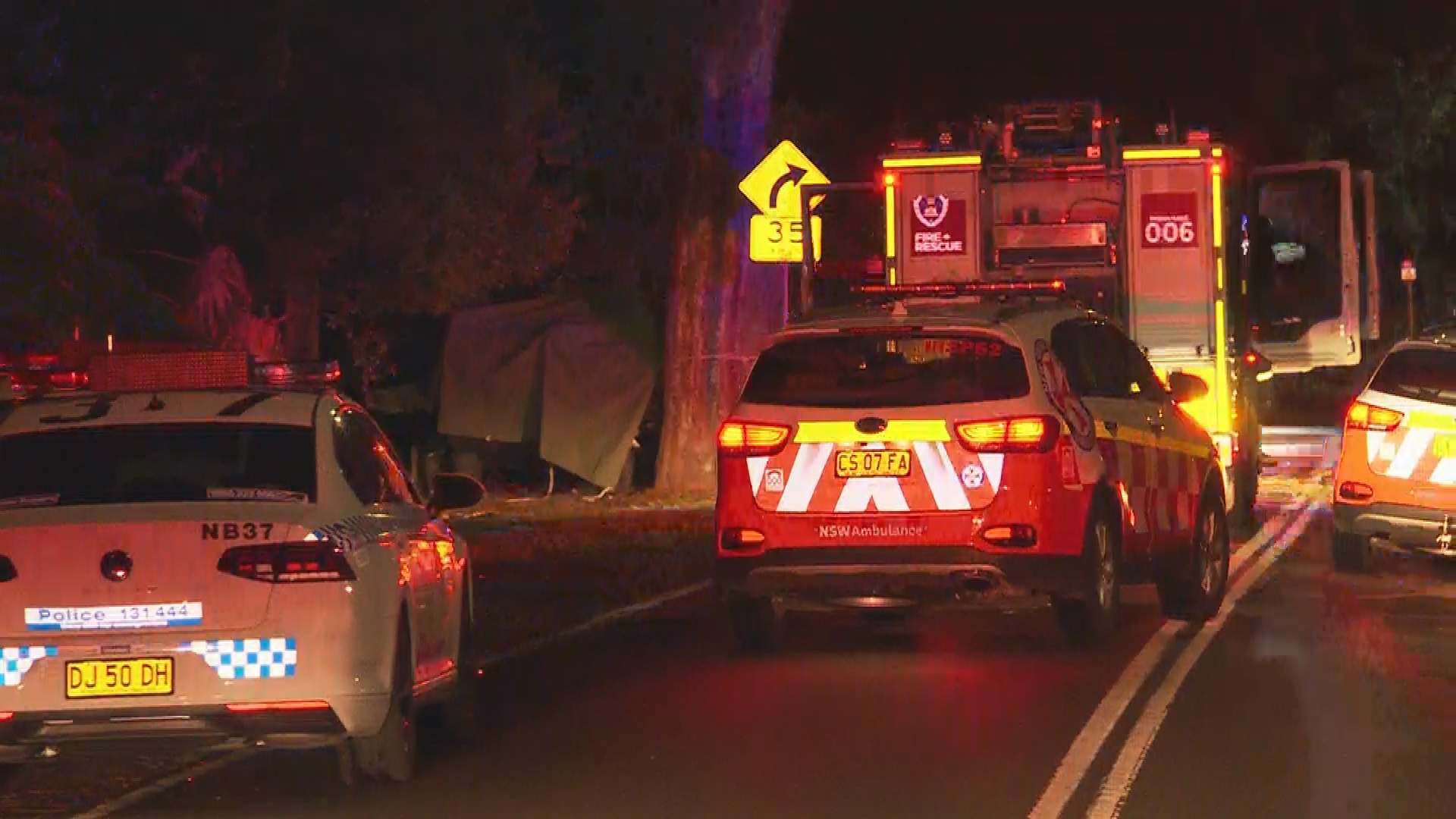 One teenager has died and another five have been injured after their ute slammed into a tree in Sydney's northern beaches.