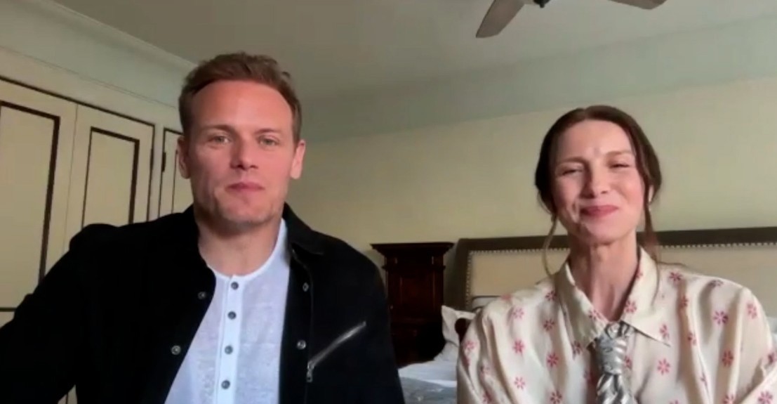 Sam Heughan and Caitriona Balfe, Outlander