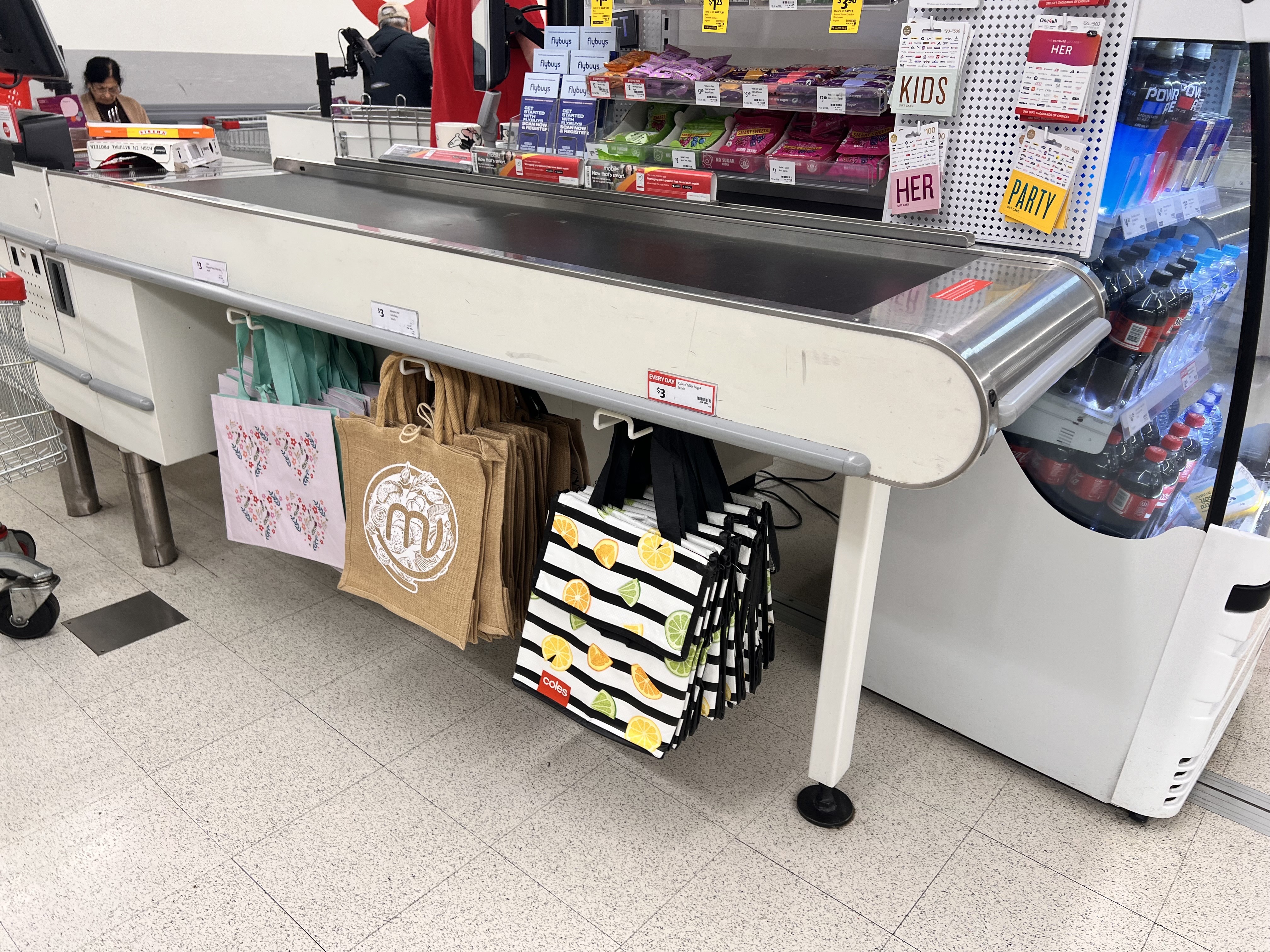 coles shopping bags