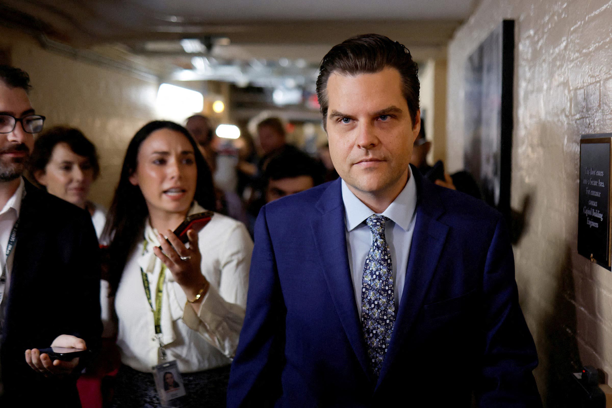 Matt Gaetz insta a los senadores a respaldarlo como fiscal general de Trump