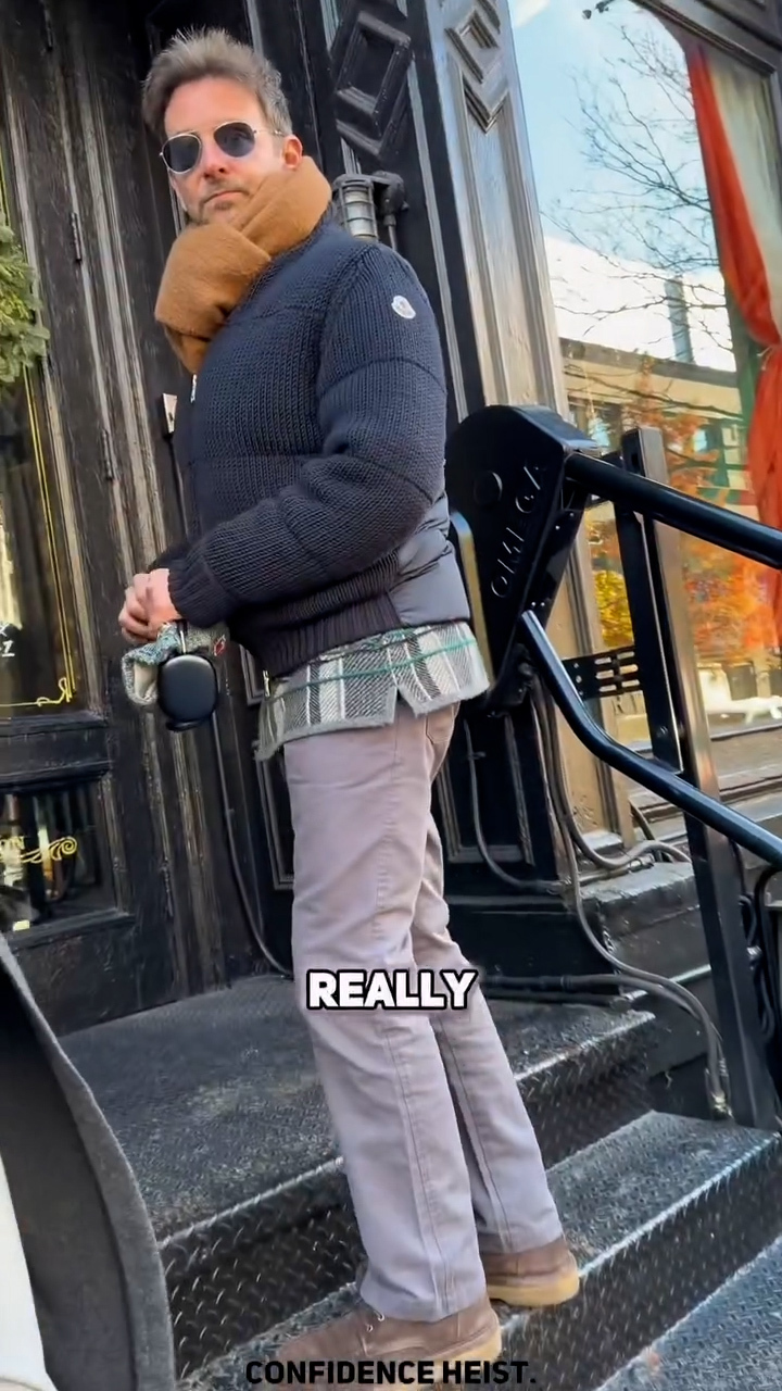 Gigi Hadid and Bradley Cooper speak to Confidence Heist on the streets of New York