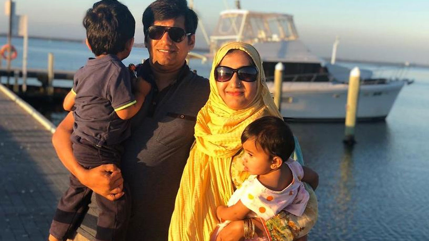 Urooj Usman and her husband Danish Ghori with their two children Muhammad (2) and Zara (1).