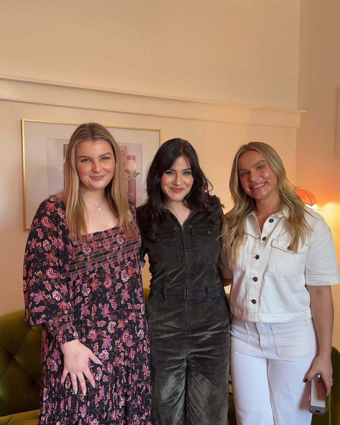 Scarlett Hopper (left) has hosted best-selling authors like Lauren Roberts (centre) for exclusive events at Romancing The Novel.