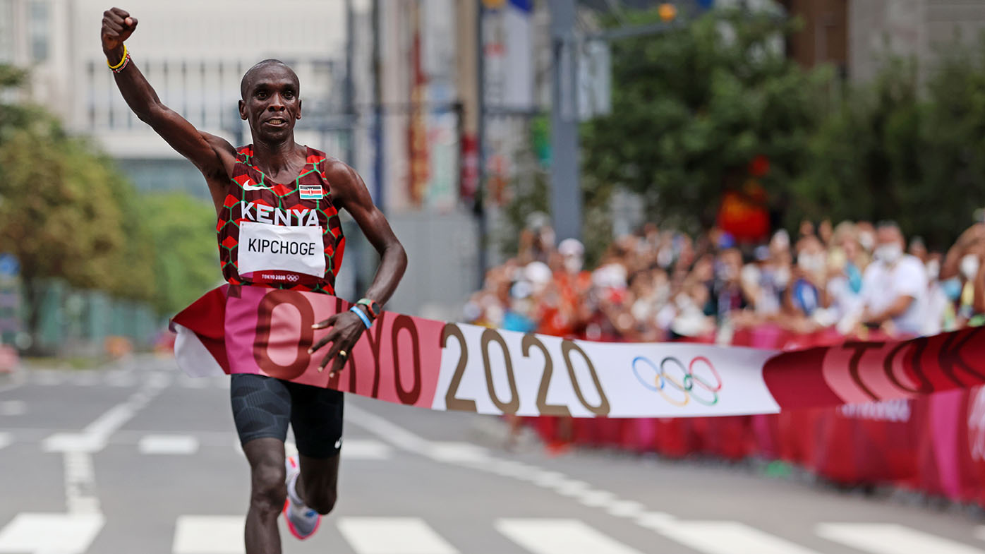 Tokyo Olympics 2021 Eliud Kipchoge wins marathon, defends title for