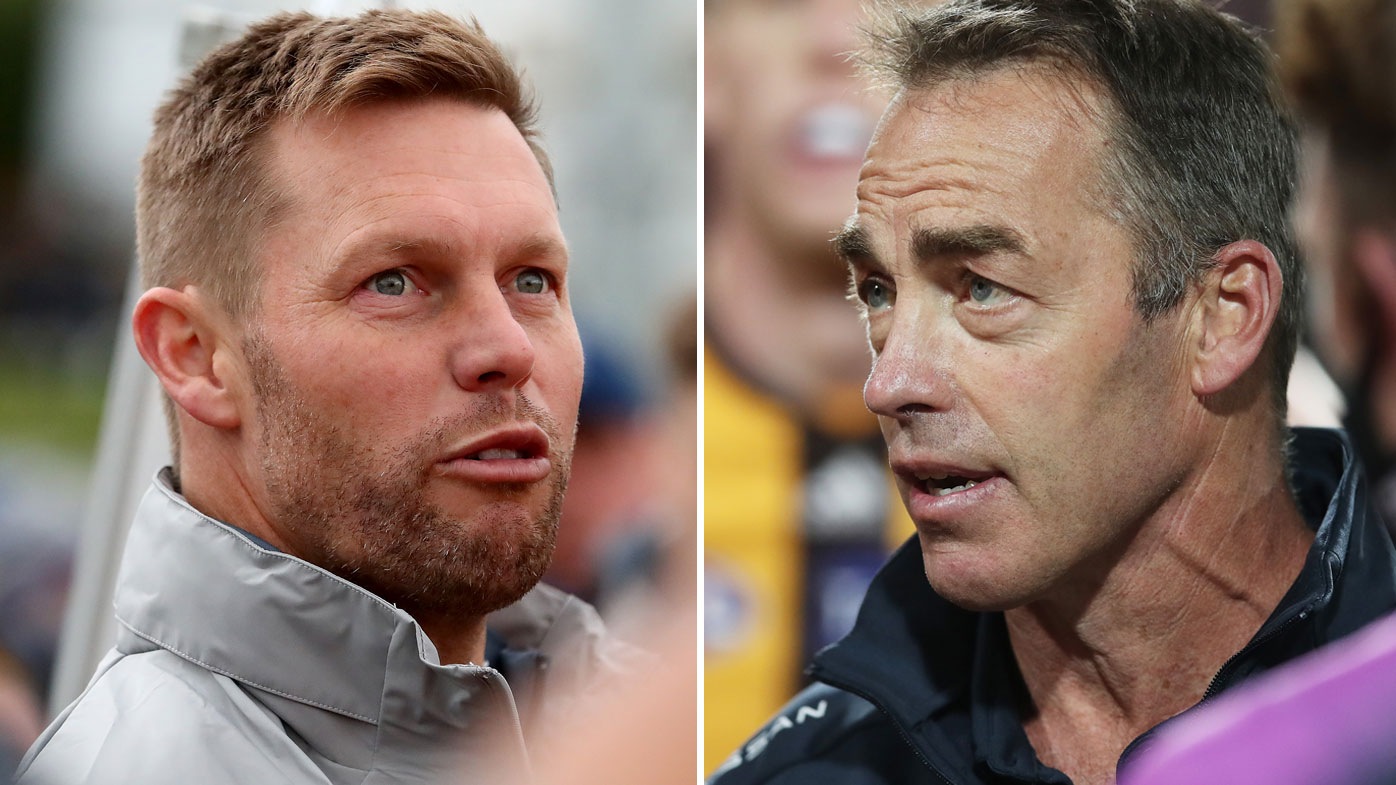 Sam Mitchell and Alastair Clarkson.