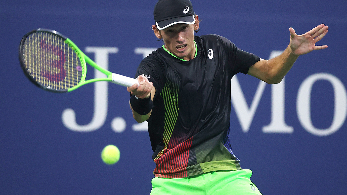 Alex de Minaur is out of the US Open after losing to Taylor Fritz.