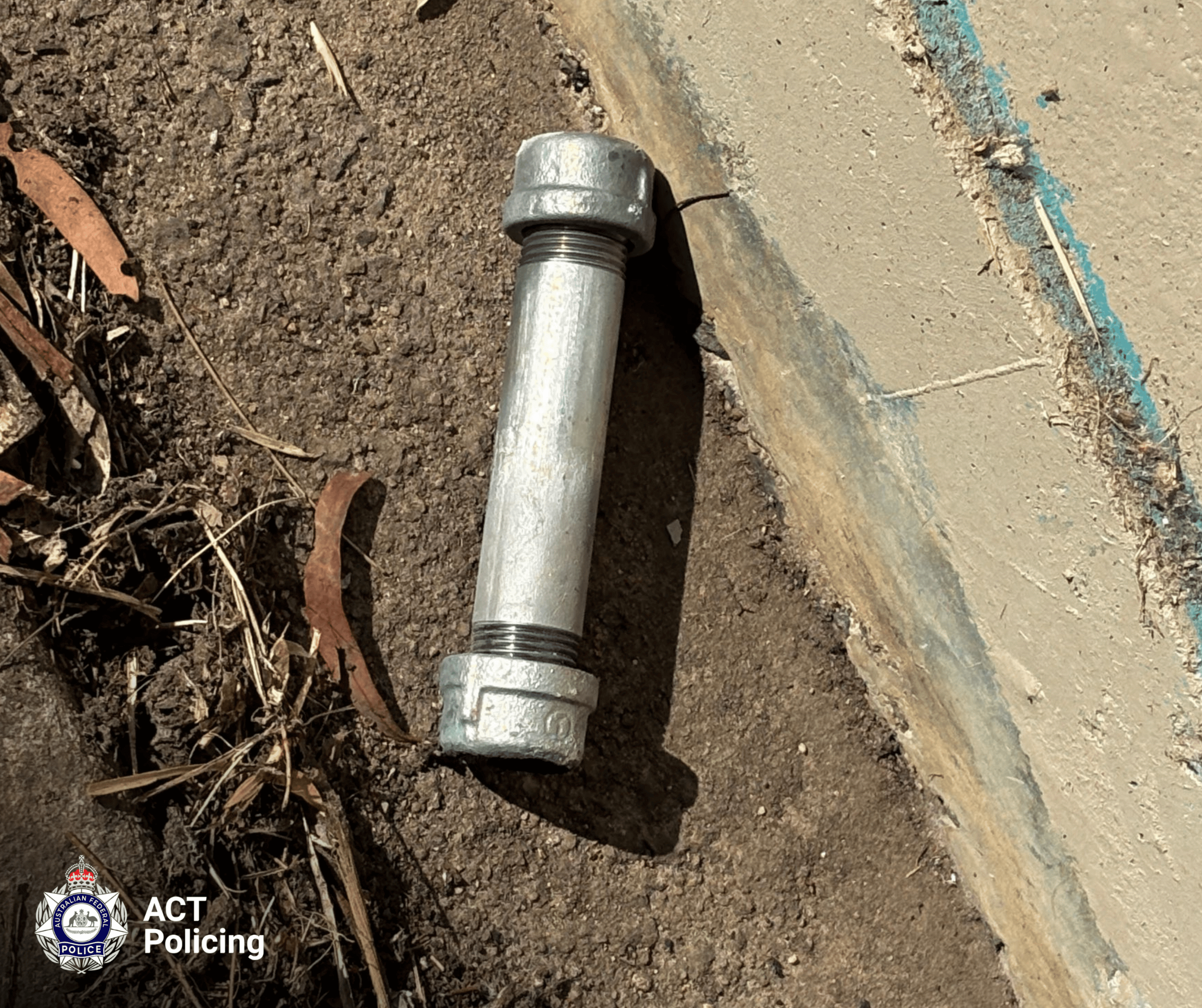 The bombs have been found on the side of the road in Belconnen.