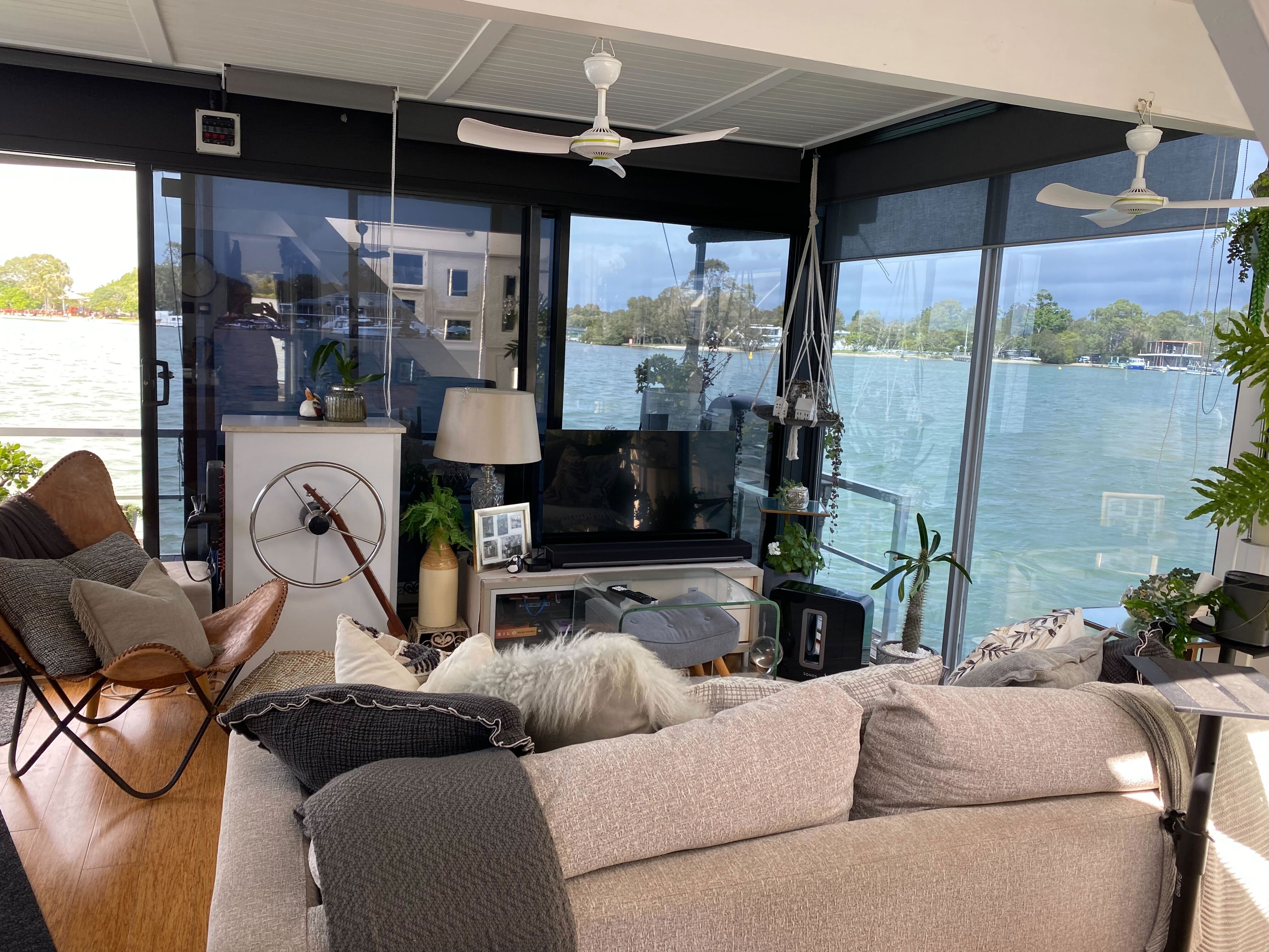 Sally White's houseboat