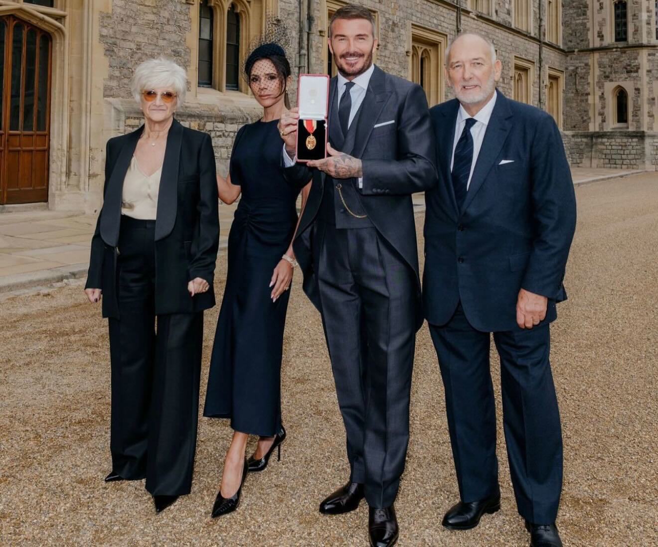 David Beckham knighted at Windsor Castle by King Charles