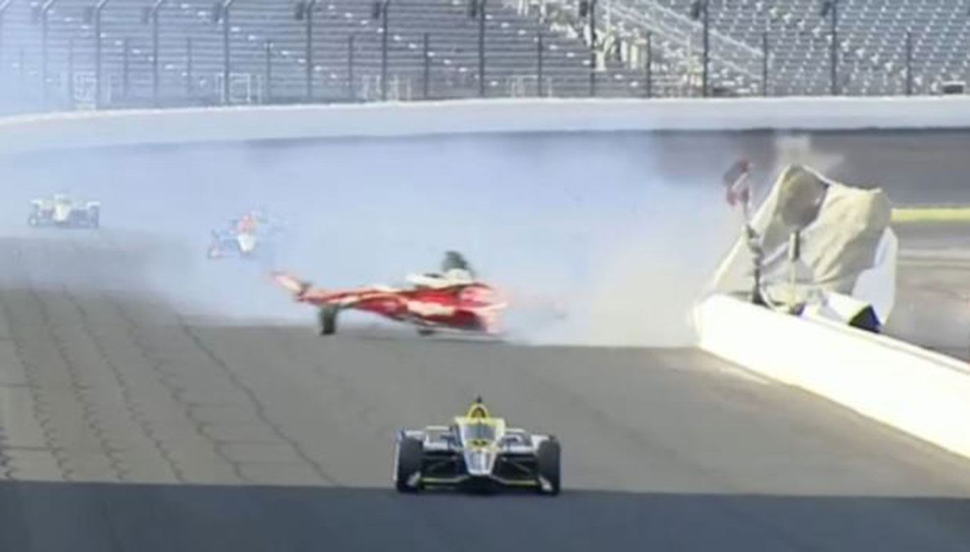 Indy 500: Horror crash for Spencer Pigot overshadows Takuma Sato's win