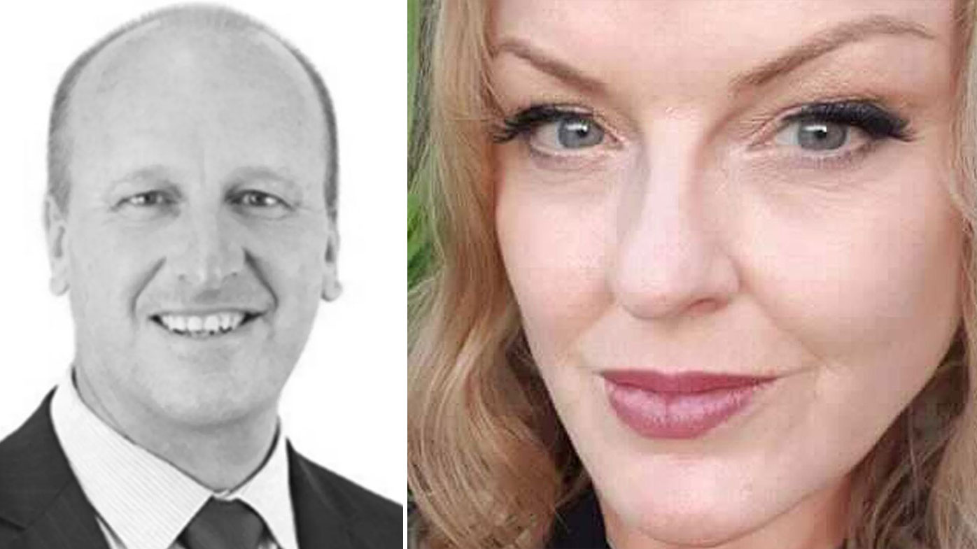 Ian Perry (left) and Linda Woodford (right) from AXIchain were both killed in Victoria's helicopter crash.