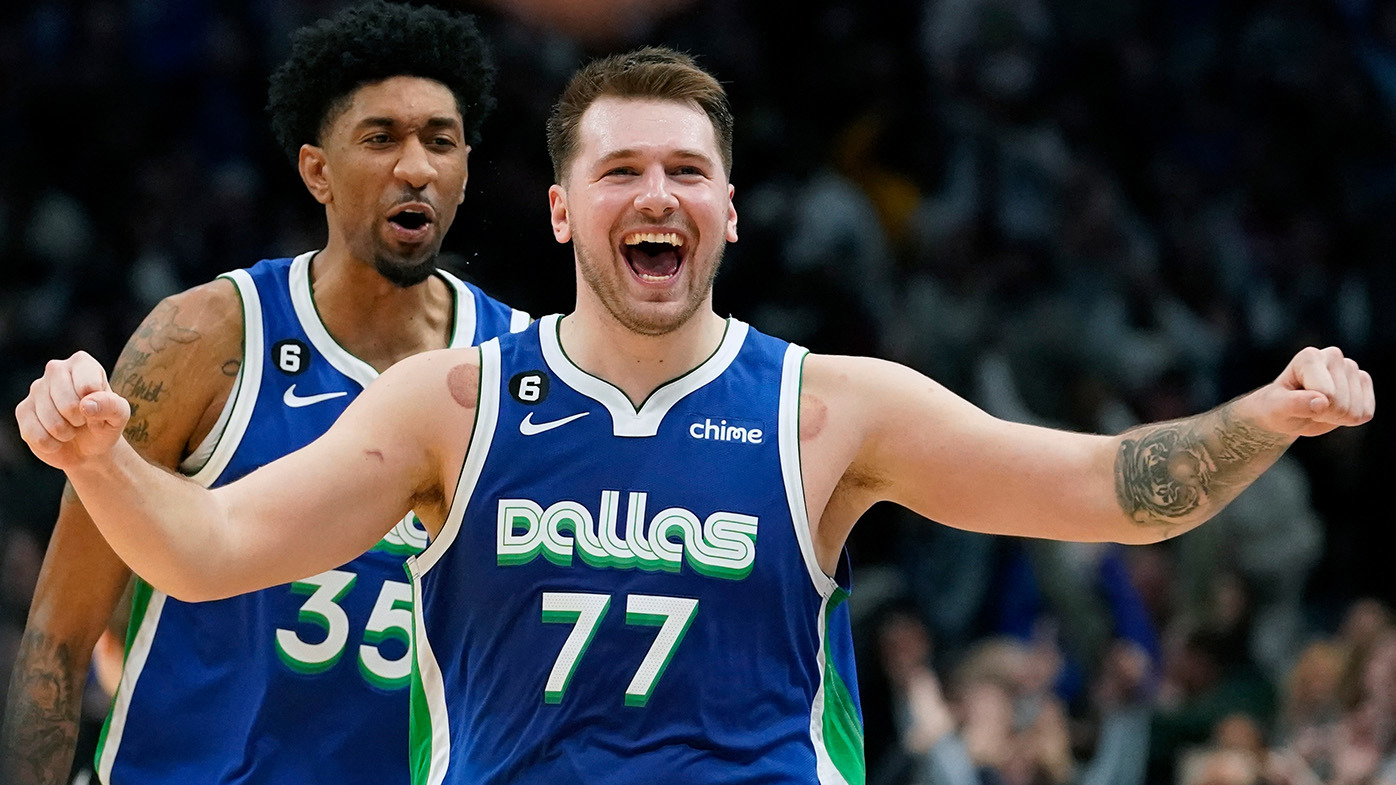 NBA 2022 Luka Doncic stats line, Dallas Mavericks v New York Knicks