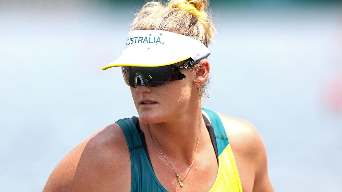 Australian Olympic rower Georgie Rowe pictured at Tokyo 2020.