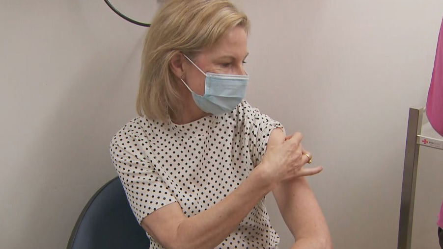 Professor Rhonda Stewart has the vaccine in Melbourne.