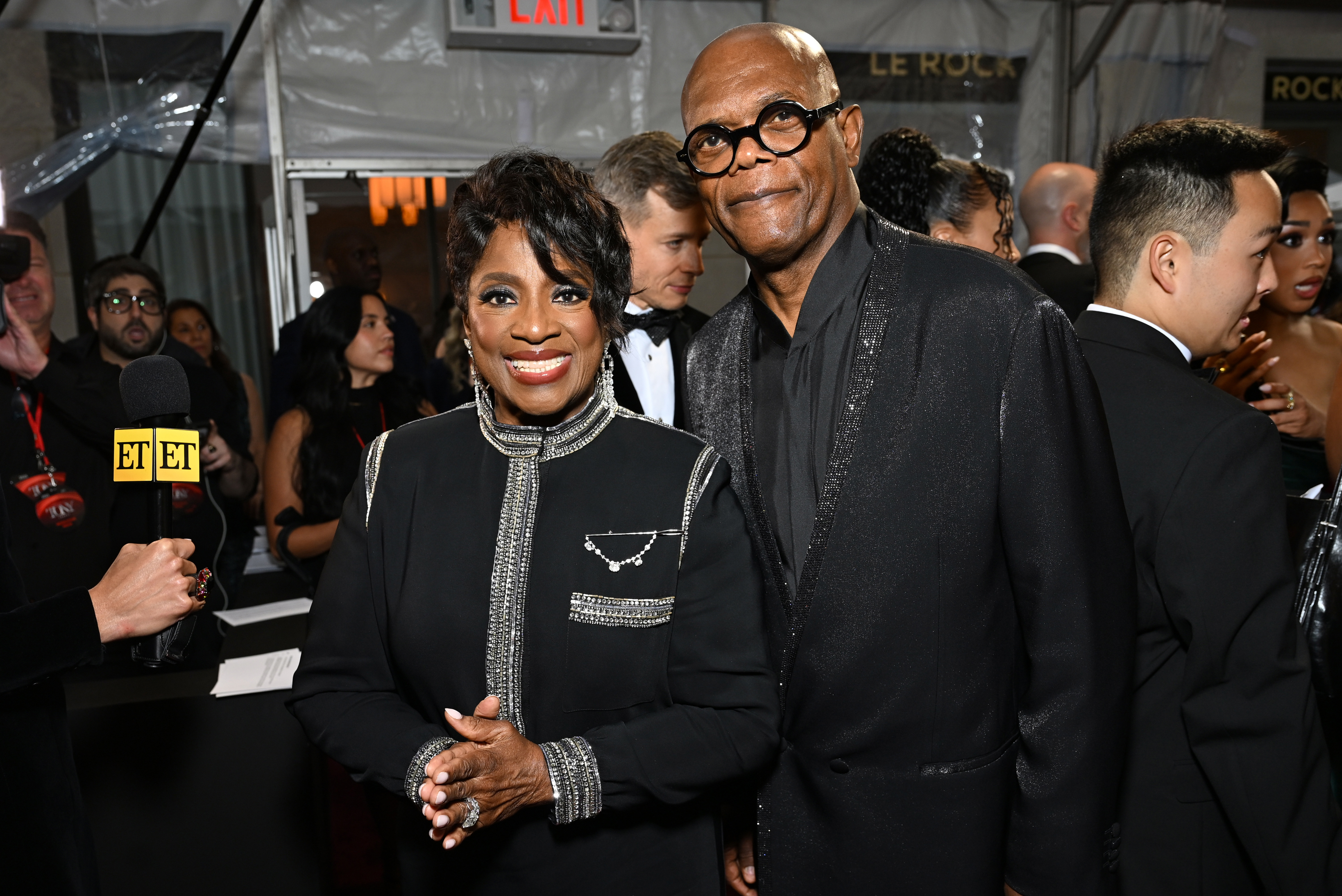 NEW YORK, NEW YORK - JUNE 08: (L-R) LaTanya Richardson Jackson and Samuel L. Jackson attend The 78th Annual Tony Awards at Radio City Music Hall on June 08, 2025 in New York City. (Photo by Jenny Anderson/Getty Images for Tony Awards Productions)