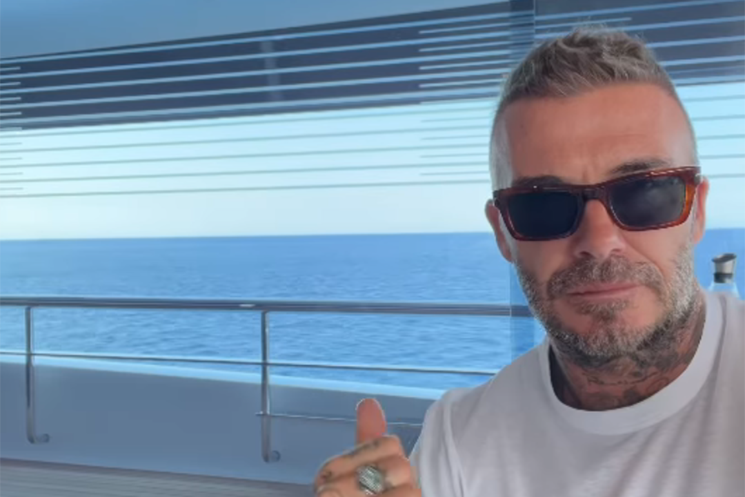 David Beckham enjoys $2.7 million-per-week super yacht in St Tropez