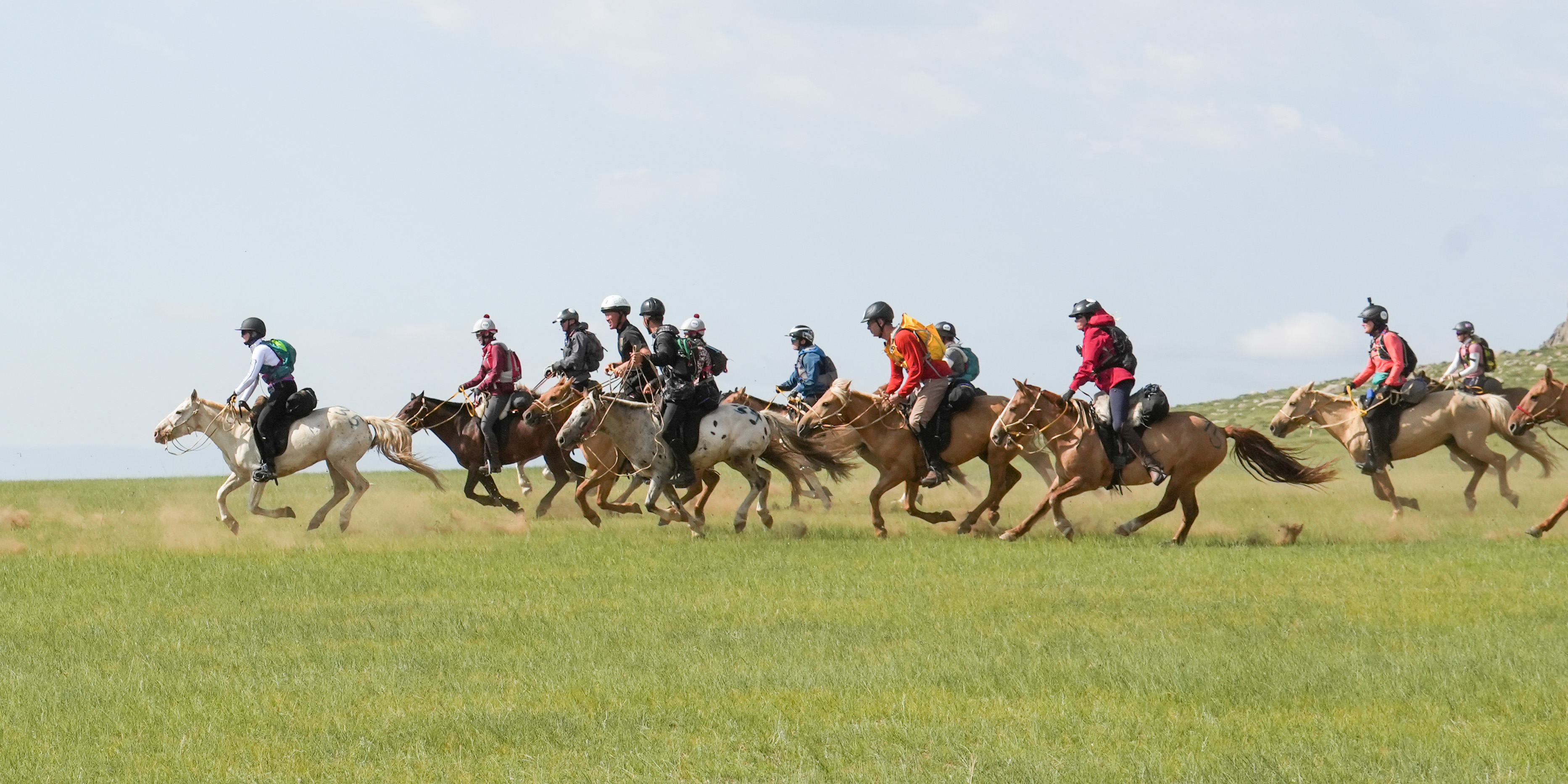 Jessica Di Pasquale followed a recreated version of the horse messenger system developed by Genghis Khan in 1224 for 1000km.