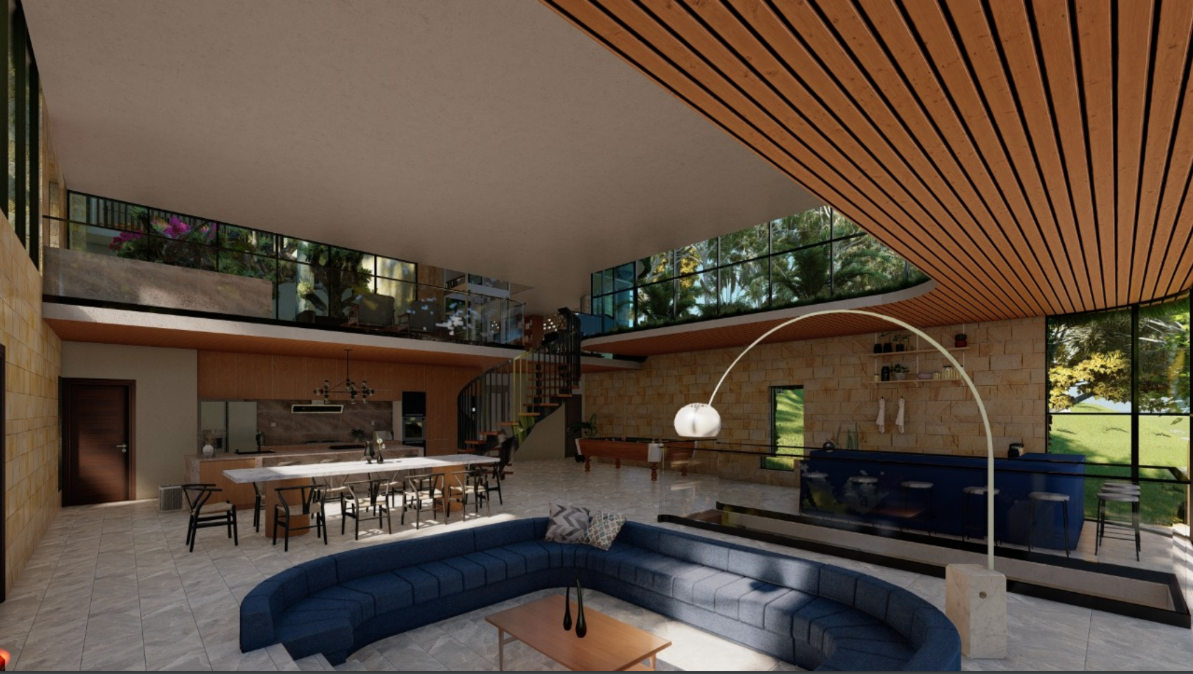 Jamie durie avalon mansion: renders inside