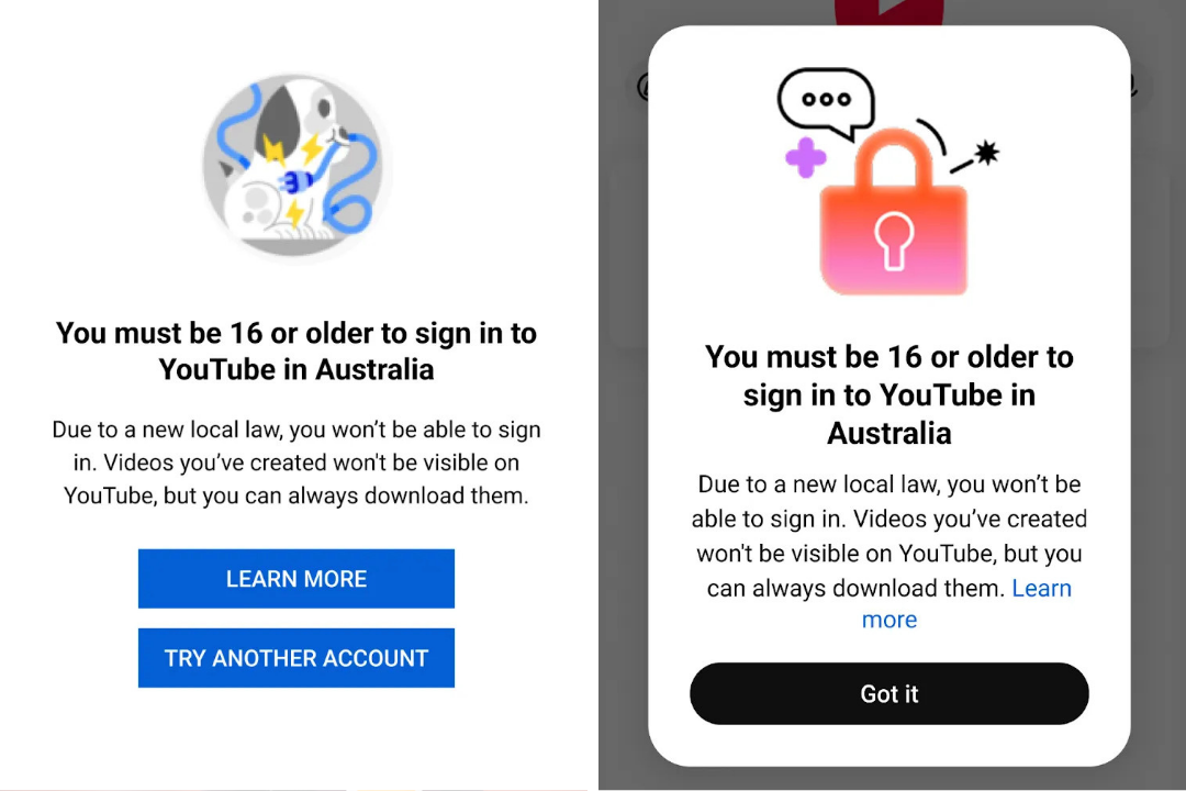 Youtube agrees to comply with Australia social media ban.