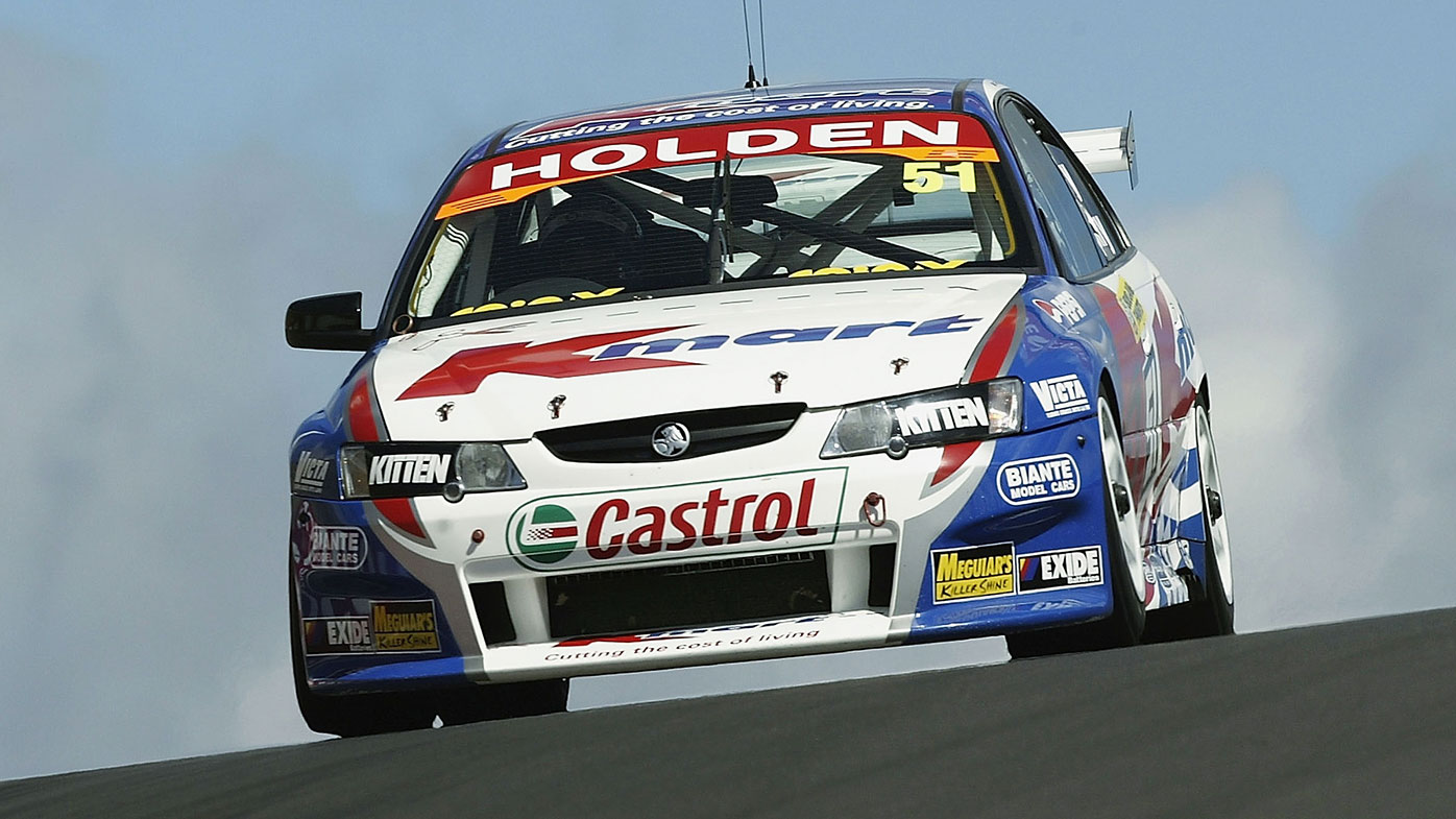 Greg Murphy on the way to his 2003 Bathurst 1000 win with Rick Kelly.