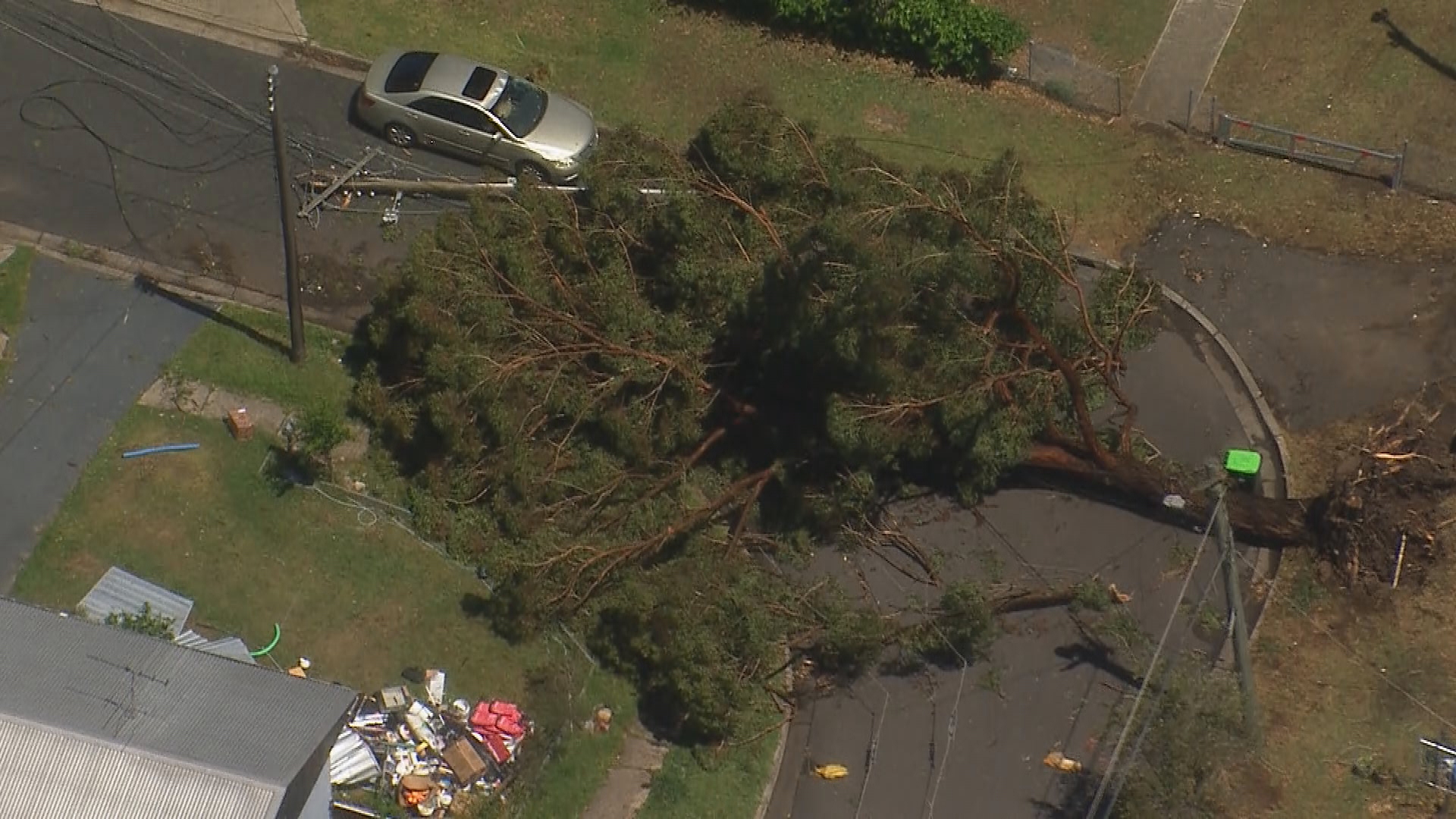 People are being urged to stay indoors due to severe weather conditions.