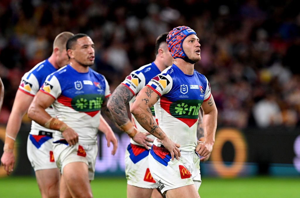Kalyn Ponga during his side's loss to Brisbane. 