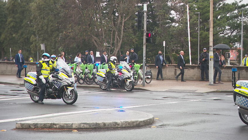 Isaac Herzog motorcade