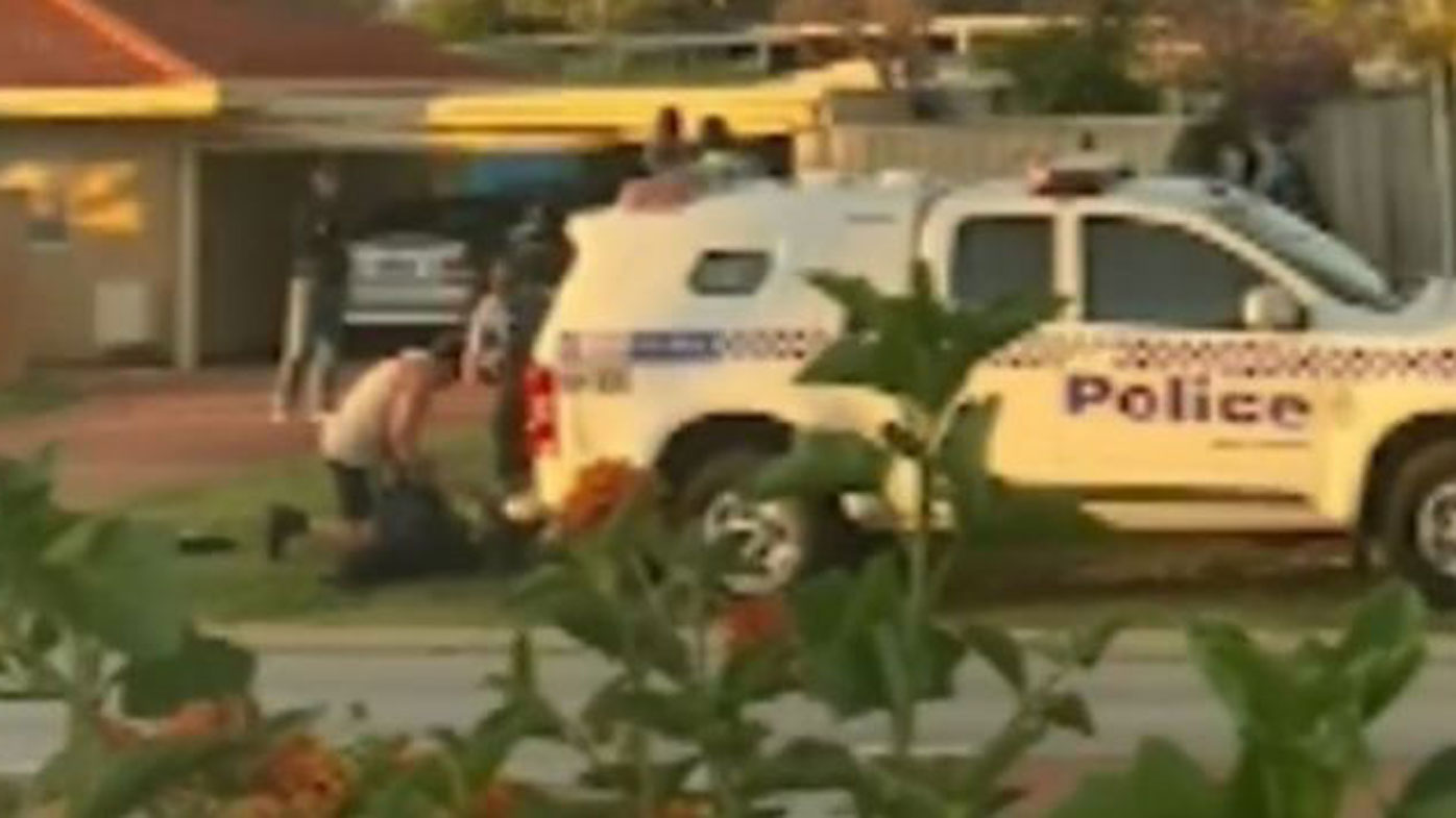 Two police officers have been injured in an incident in Perth.
