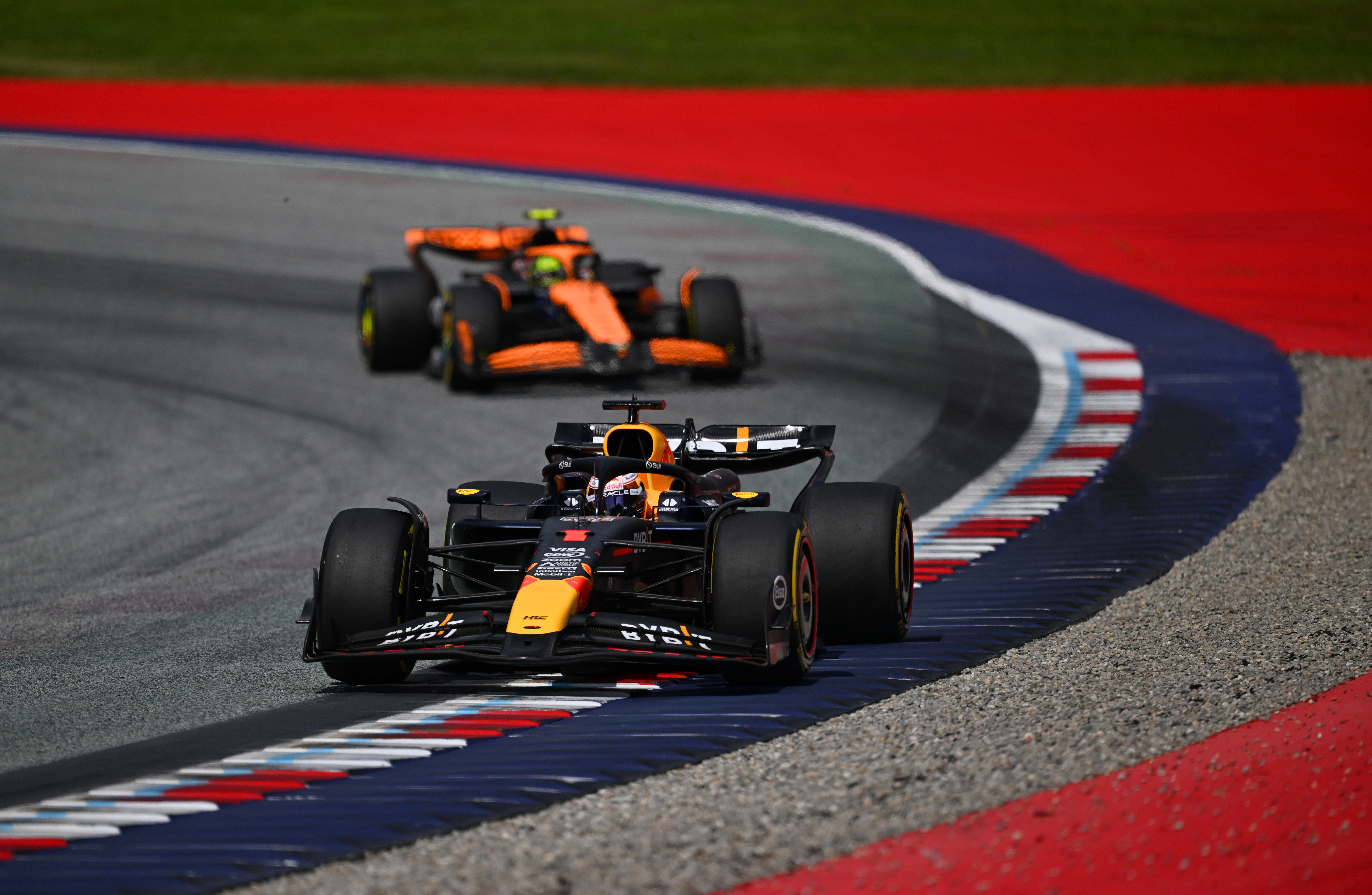 Max Verstappen of the Netherlands driving the (1) Oracle Red Bull Racing RB20 on track during the F1 Grand Prix of Austria at Red Bull Ring on June 30, 2024 in Spielberg, Austria. (Photo by James Sutton - Formula 1/Formula 1 via Getty Images)