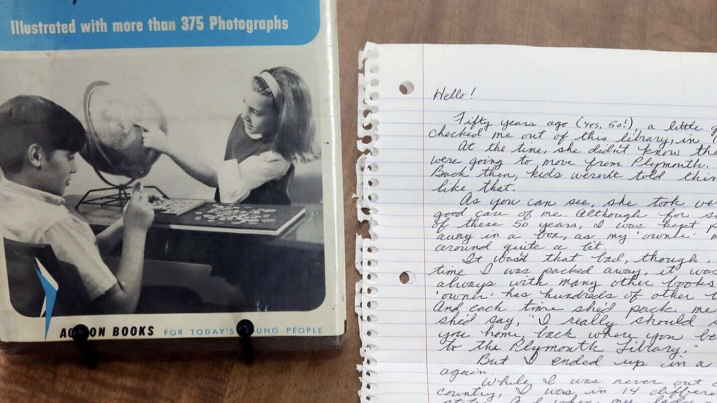 The book, 'Coins You Can Collect' was returned 50-years overdue. Included with the book was a letter and a donation.