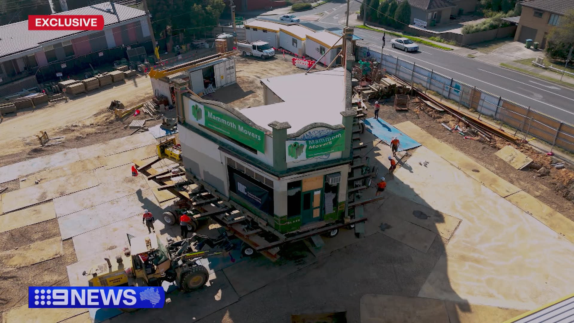 Ringwood: A 110-year-old building has been uprooted and spun around as part of a major operation to preserve it while developing a car park in Melbourne's east.