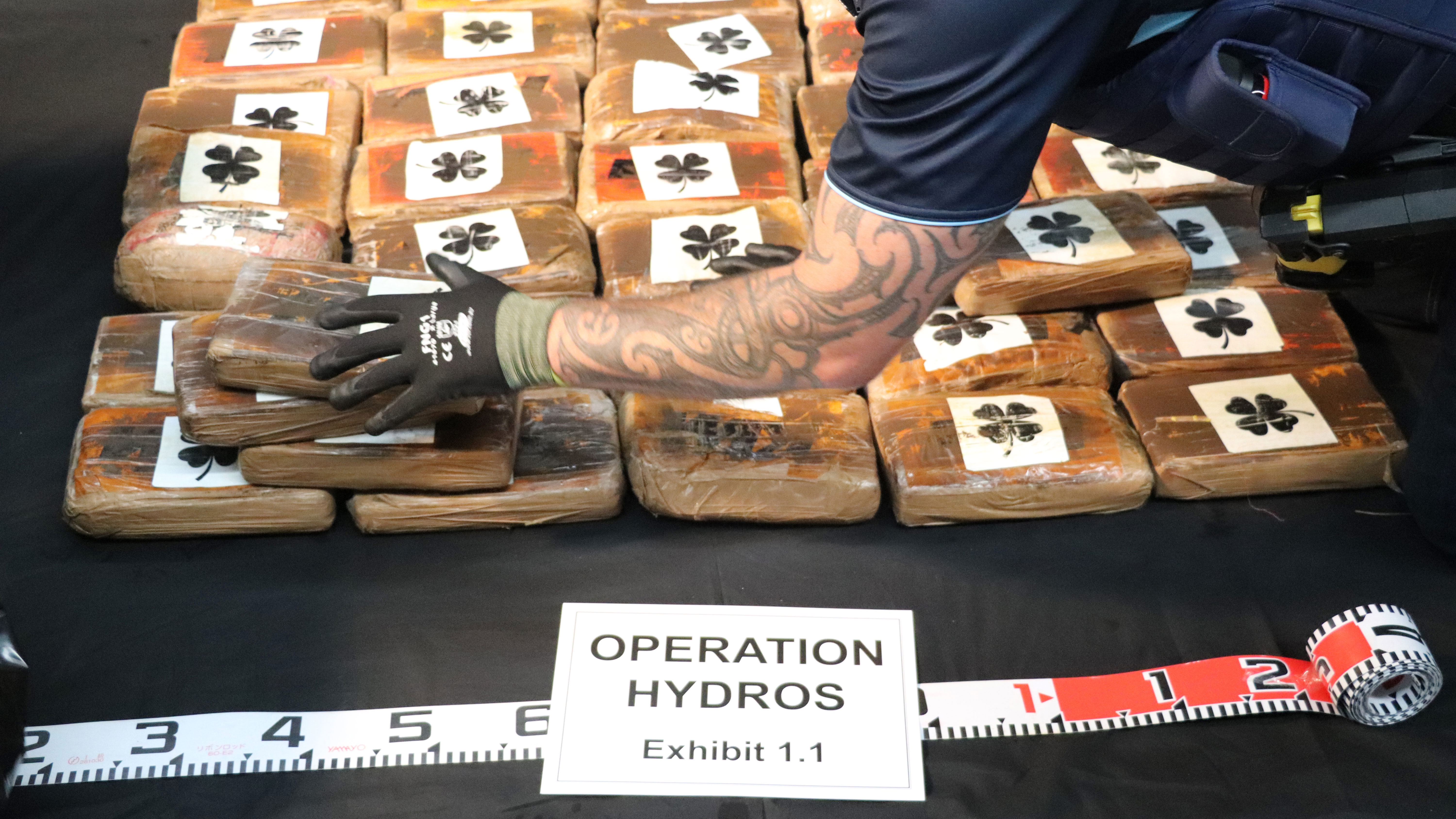 The drug stash was believed to have been heading to the Australian market.