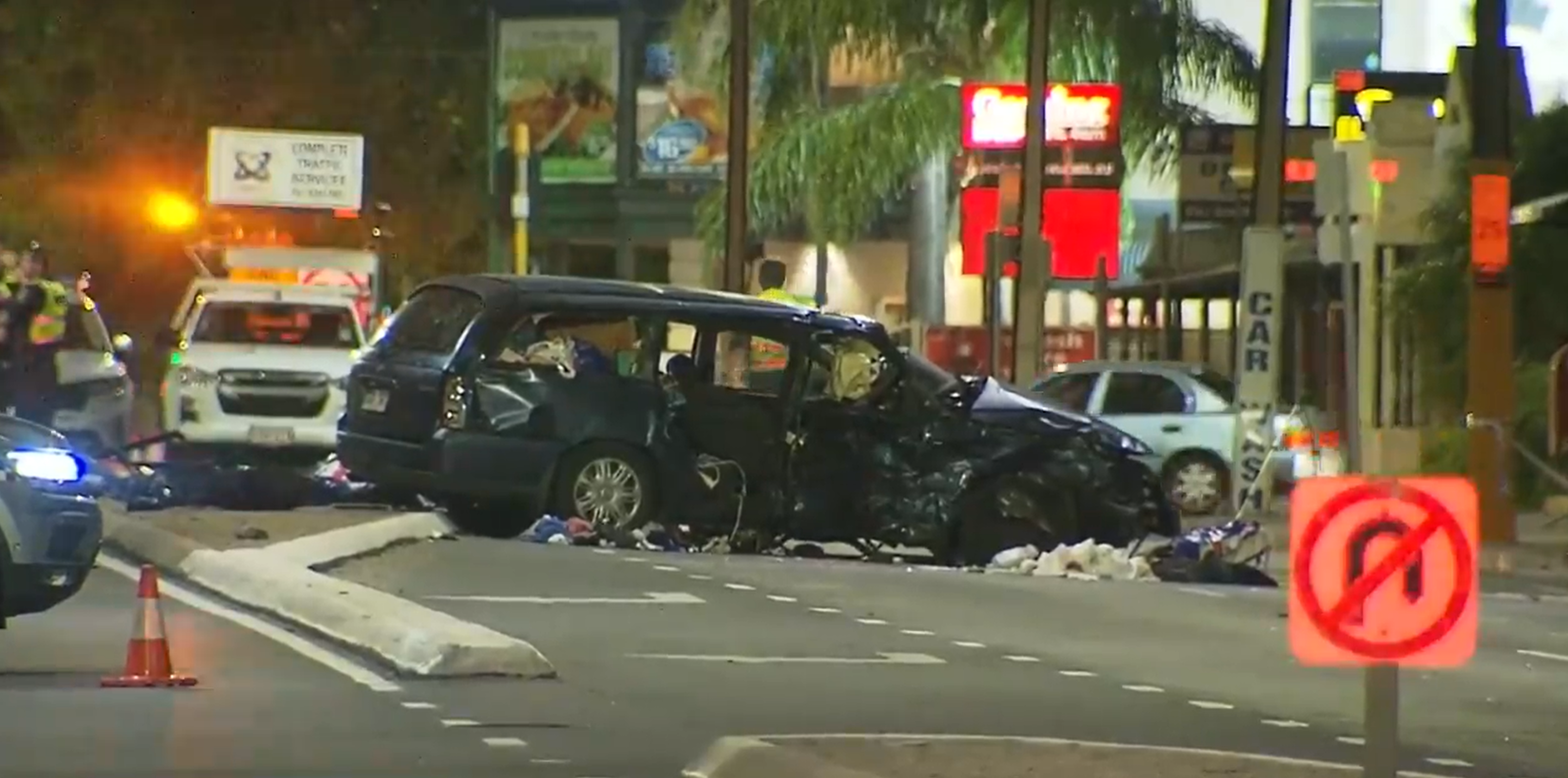 A car crash in Adelaide.